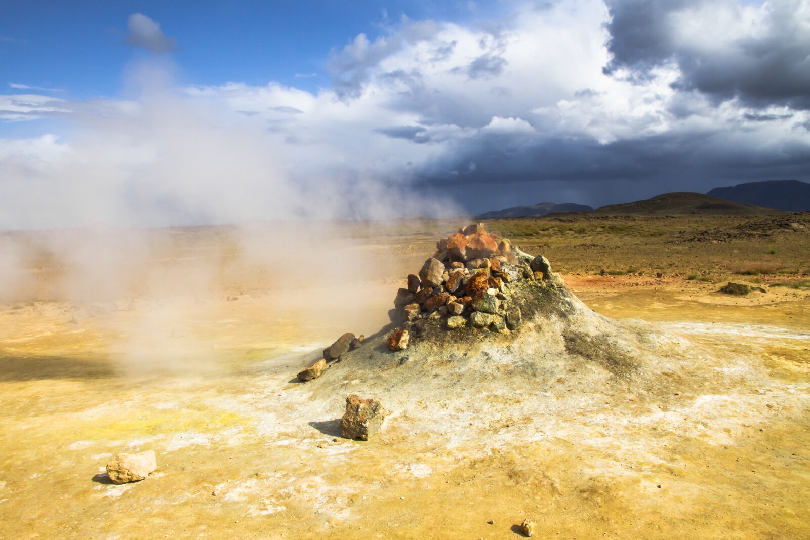 Canon EOS 7D sample photo. Iceland, sulfur, steam photography