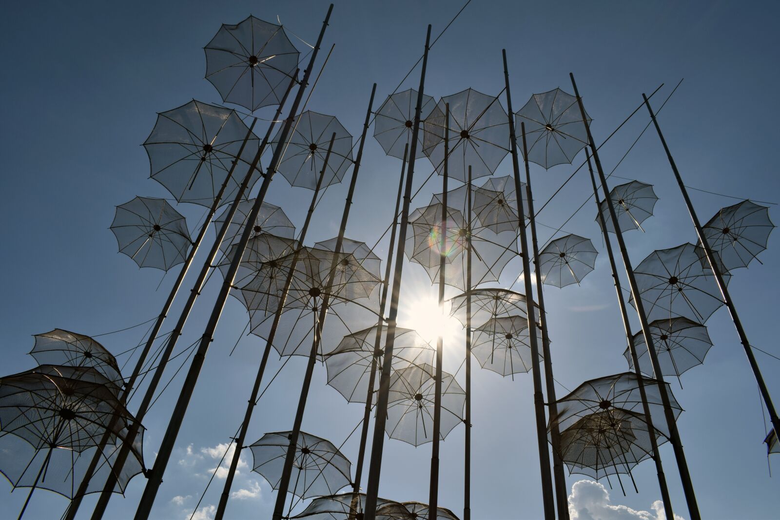Nikon D3300 sample photo. Umbrellas, art, sculpture photography