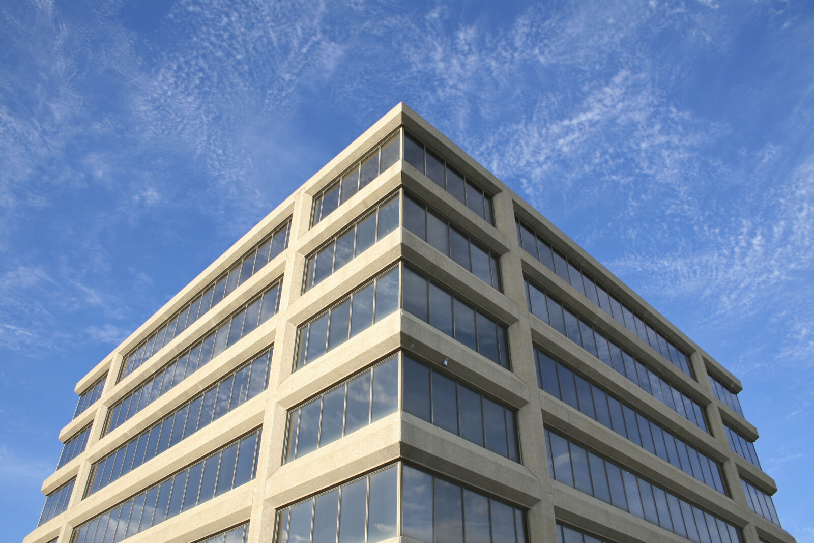Canon EOS 20D sample photo. Building, windows, blue, sky photography
