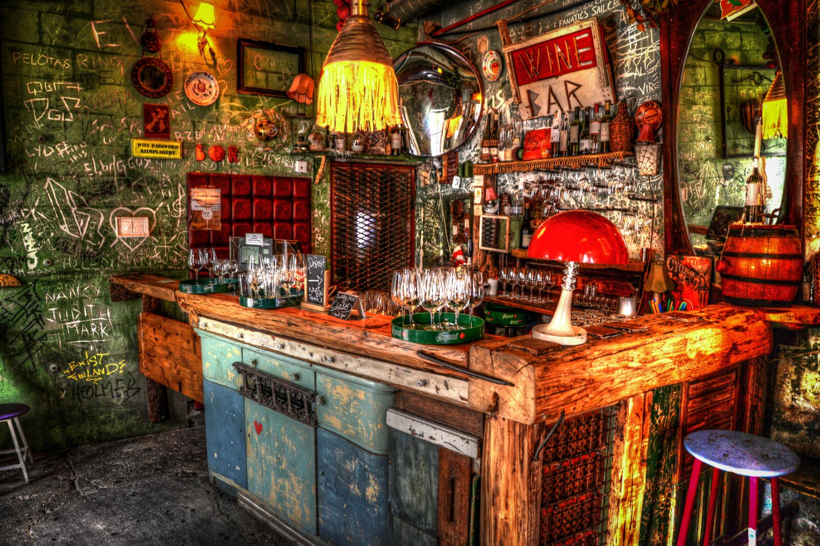 Nikon D610 sample photo. Bar, budapest, ruin photography