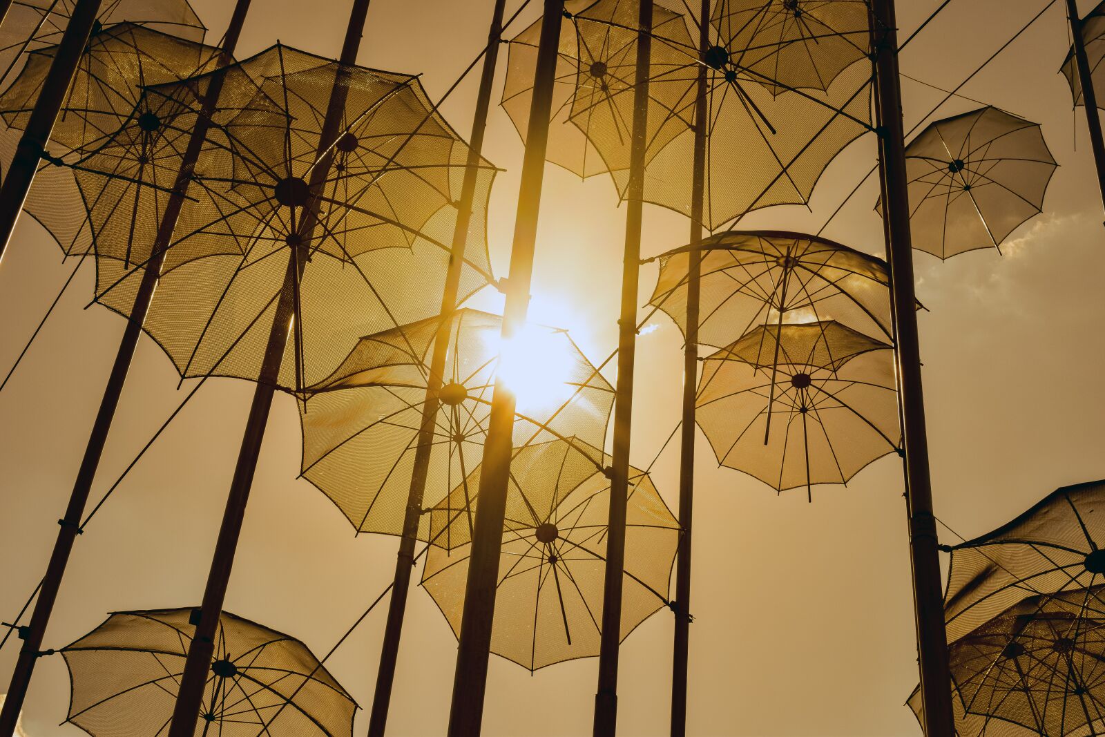Nikon D3300 sample photo. Umbrellas, art, sculpture photography