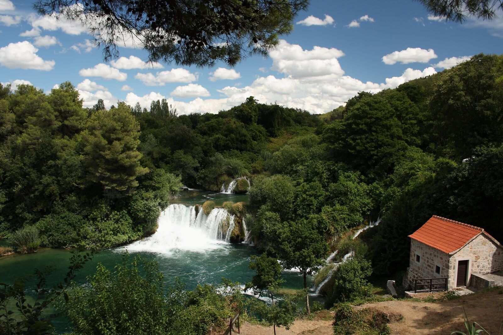 Canon EOS 400D (EOS Digital Rebel XTi / EOS Kiss Digital X) sample photo. Waterfall, croatia, krka photography