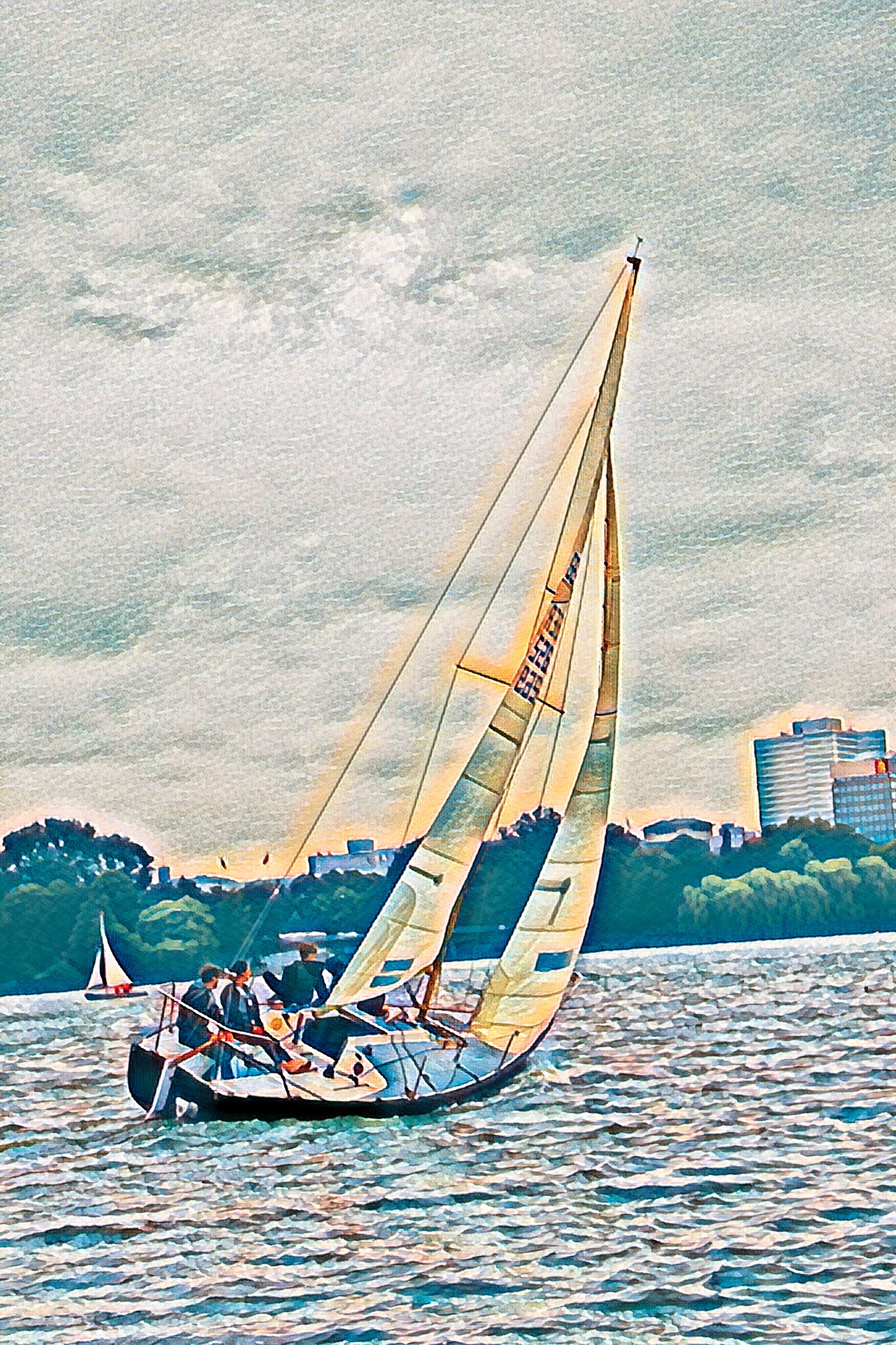 Canon EOS 90D sample photo. Boat, water, alster photography