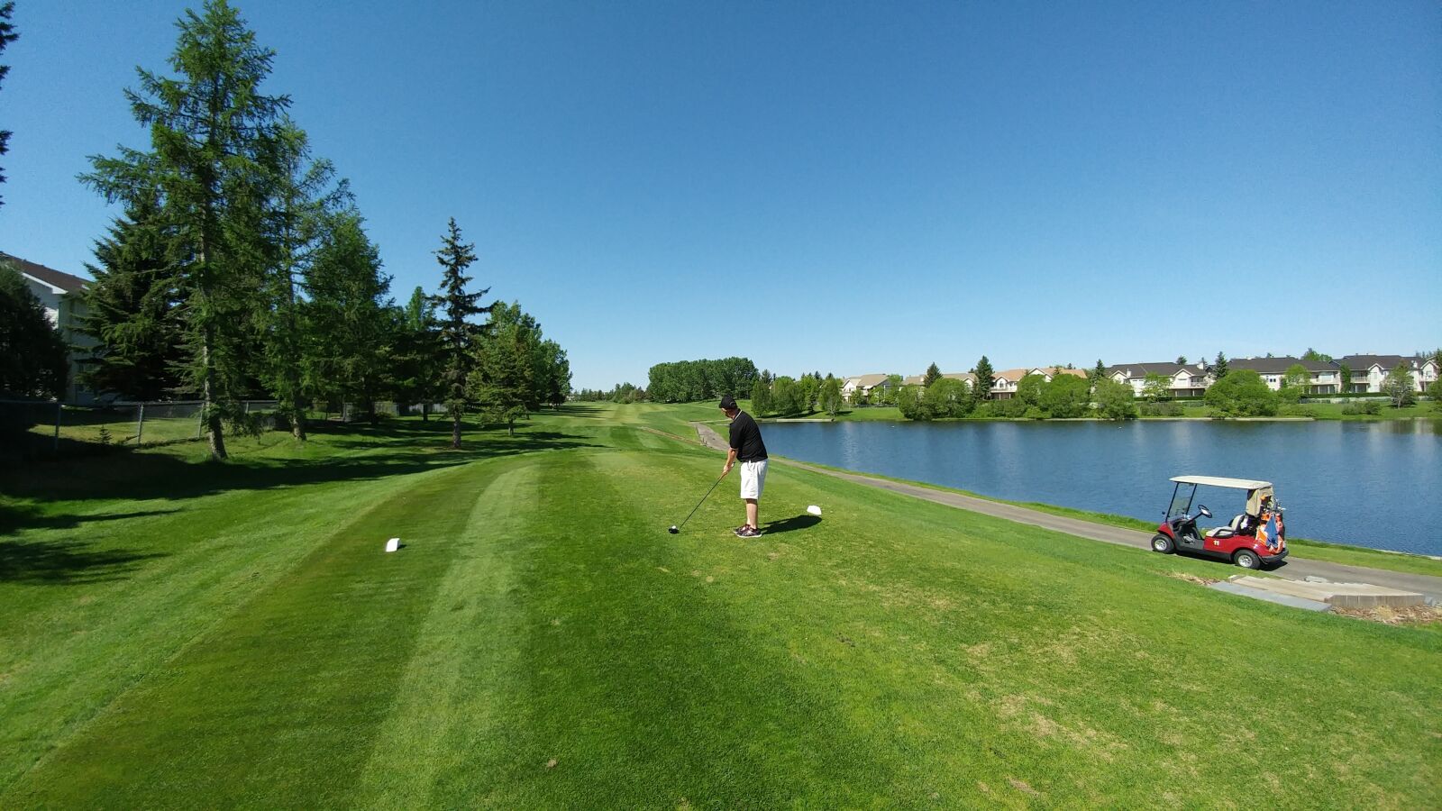 LG G5 sample photo. Golf, water, course photography