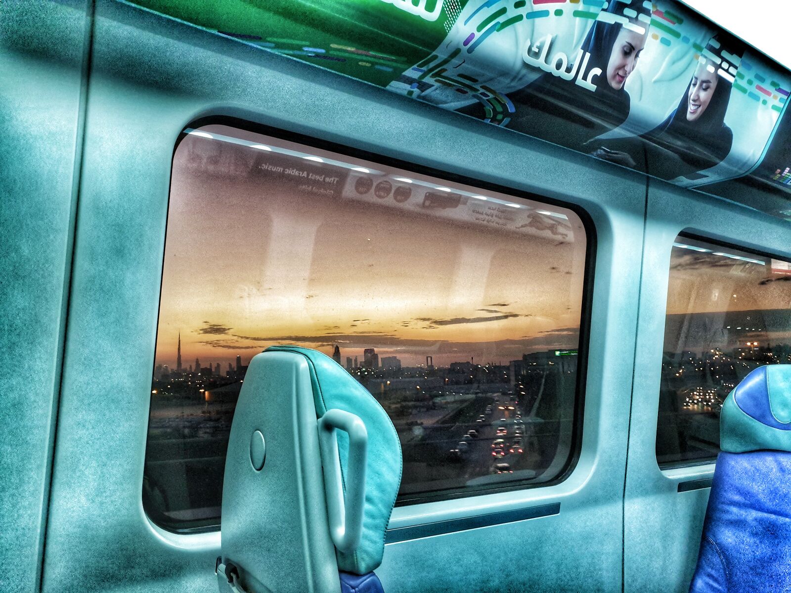 Samsung Galaxy Note9 sample photo. Sunset, dubai, train photography