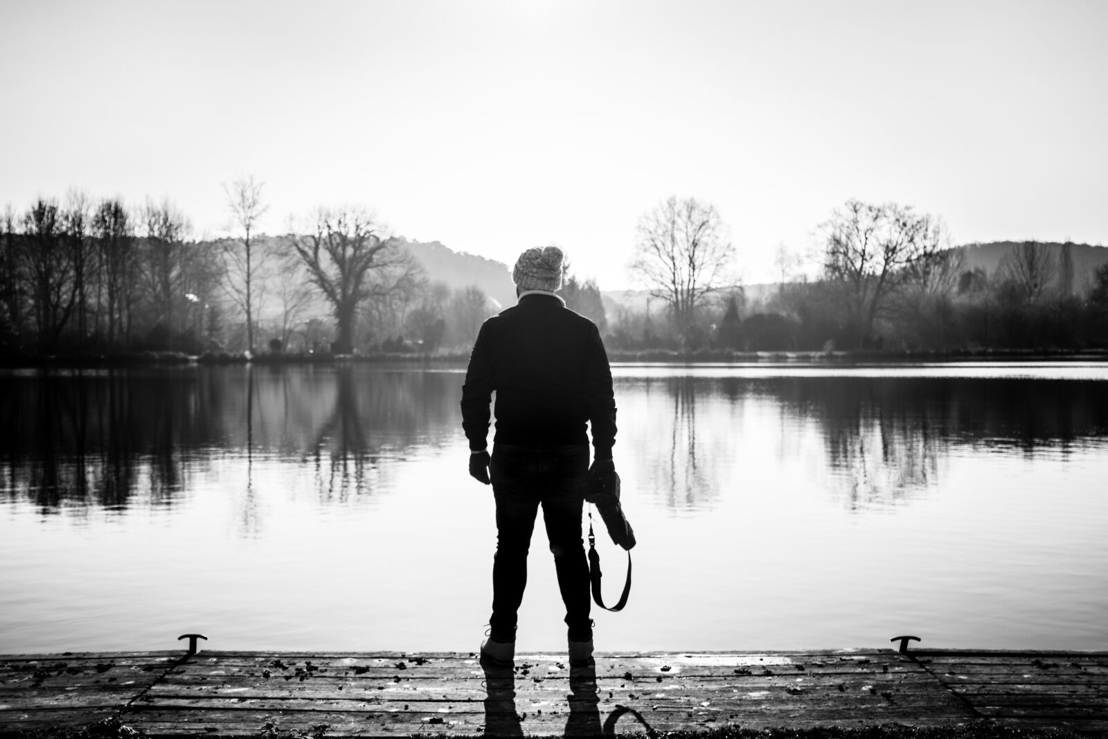Nikon D7100 sample photo. Minimal, person, lake photography