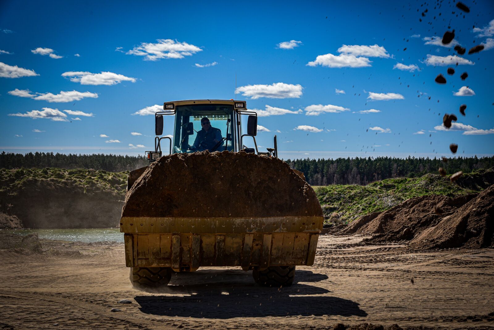 Nikon D750 sample photo. Excavator, heavy equipment, gravel photography