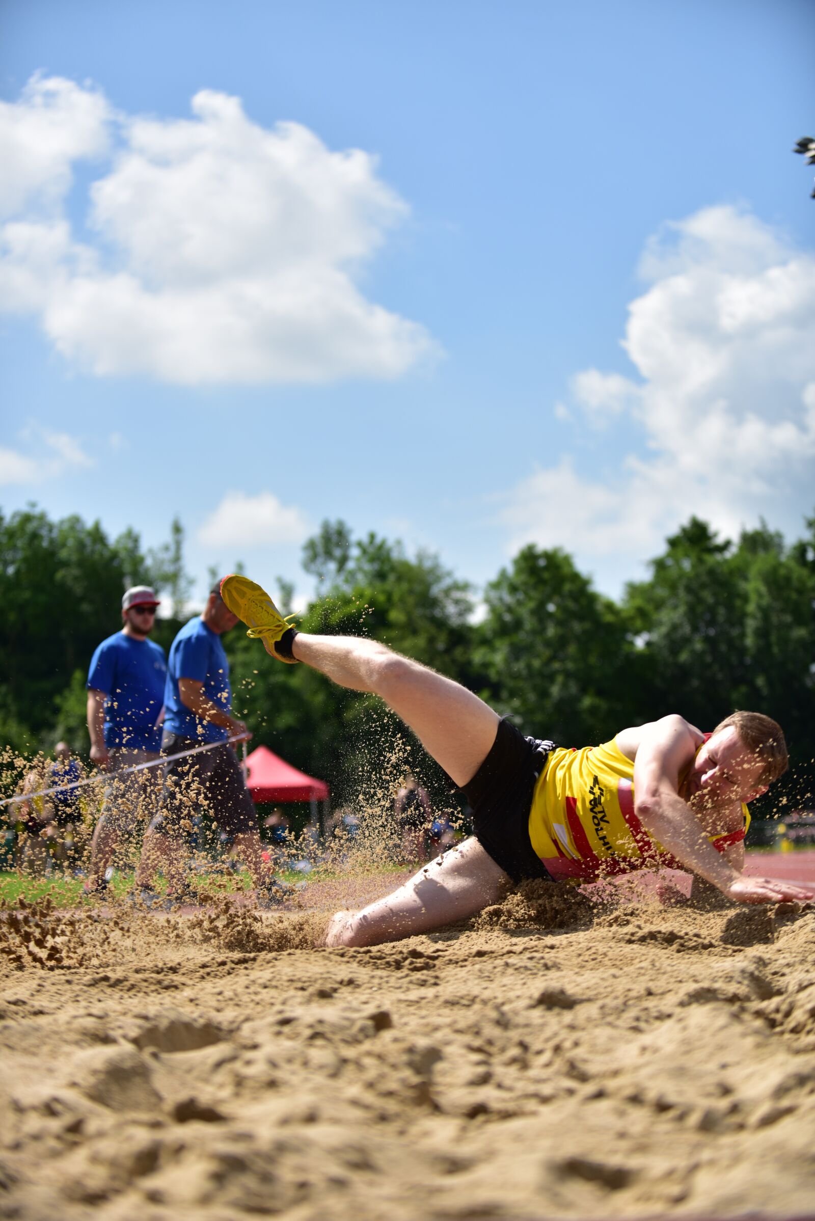 Nikon D810 sample photo. Sport, long jump, competition photography