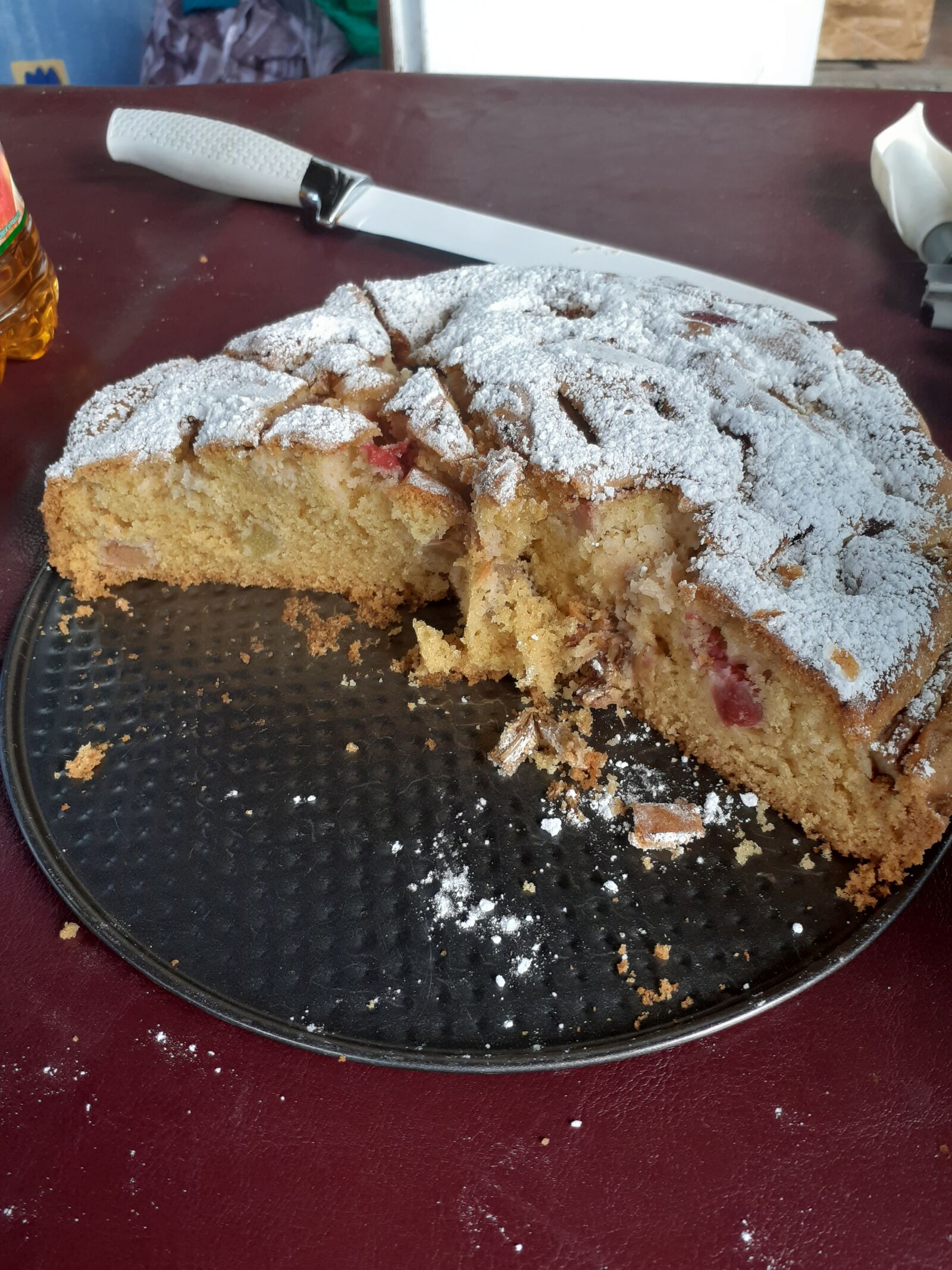 Samsung SM-A202F sample photo. Cake, rhubarb, dessert photography