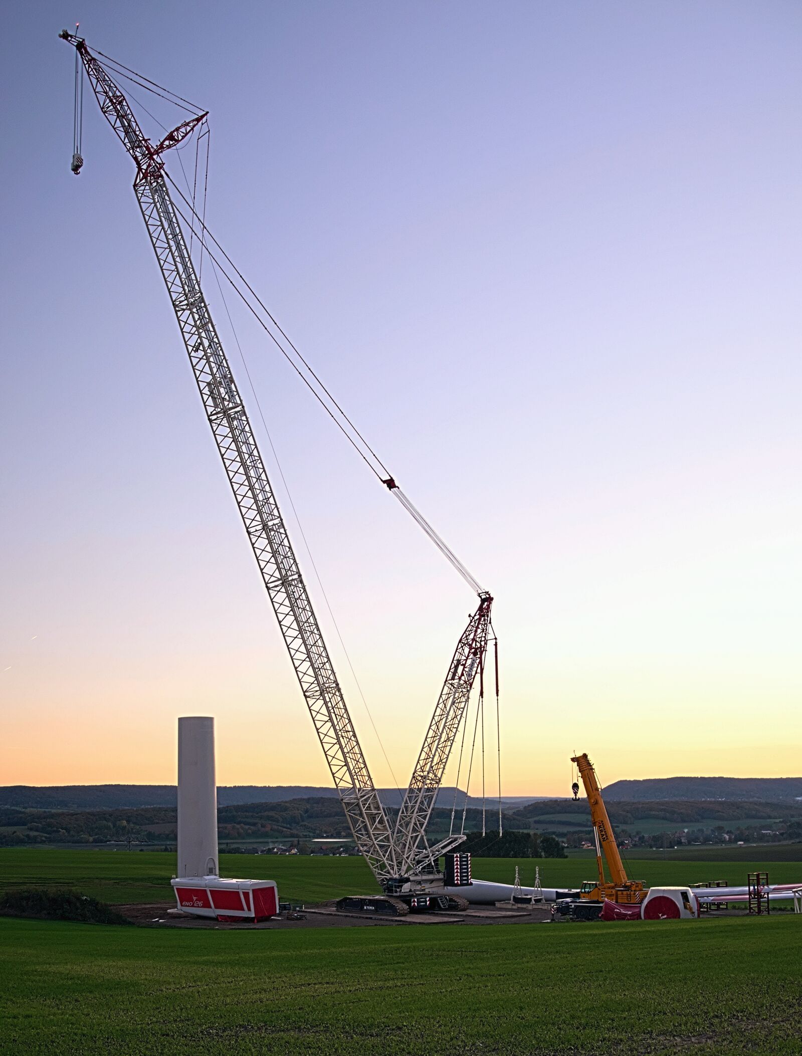 Nikon D3300 sample photo. Wind park, mega crane photography