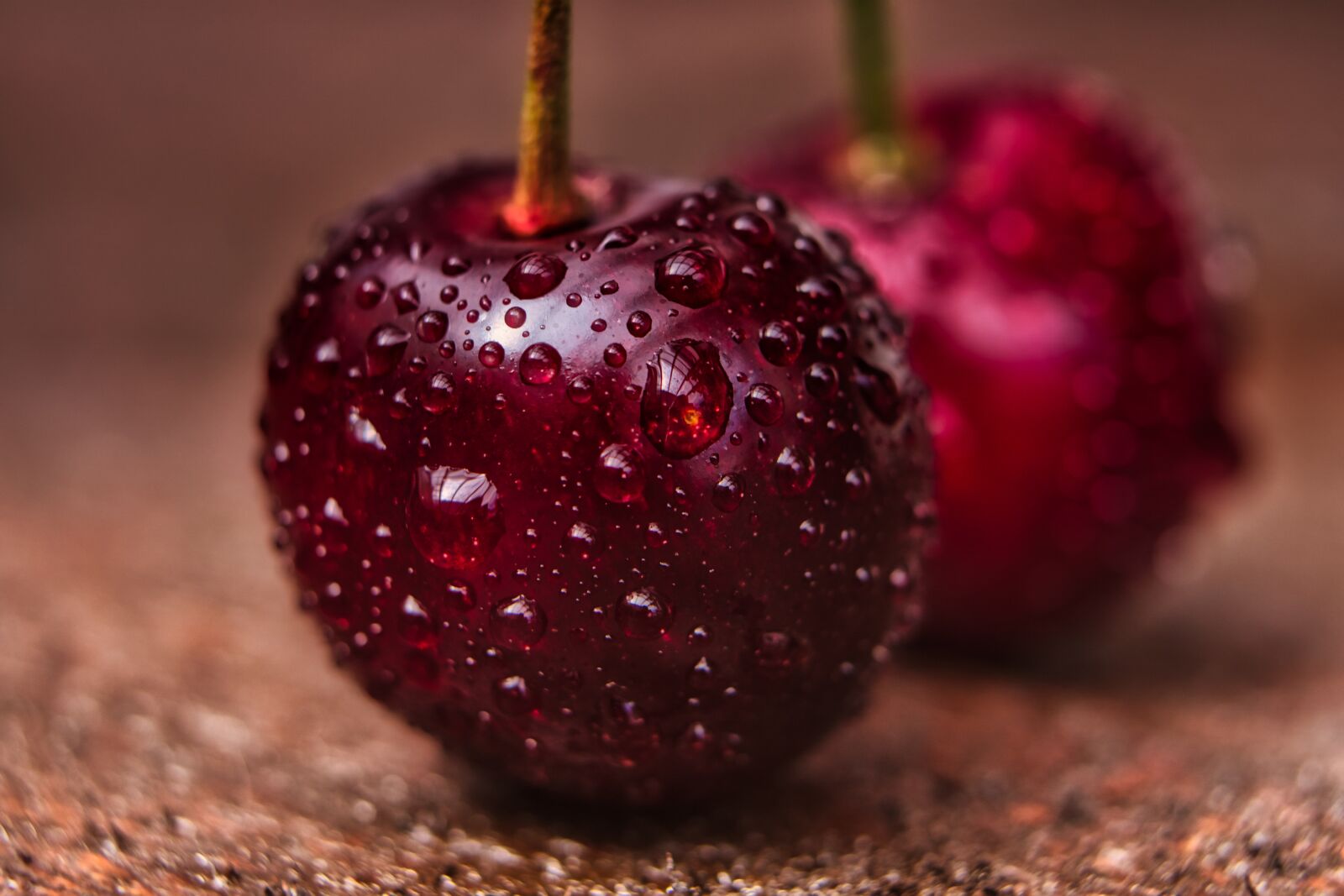 Sony a6400 sample photo. Cherries, wet, washed photography