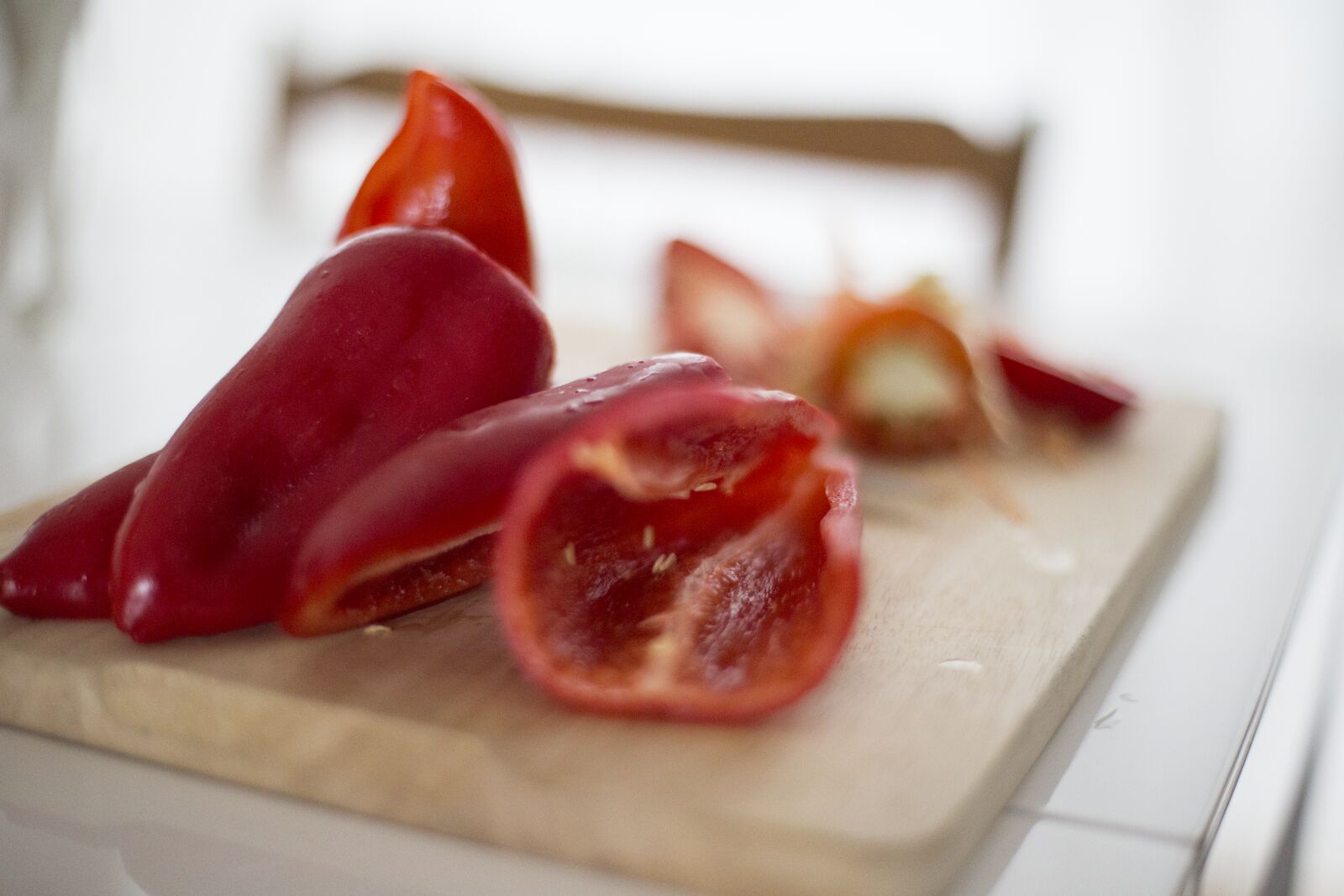 Canon EOS 6D + Canon EF 50mm F1.4 USM sample photo. Bell, pepper, cooking, food photography