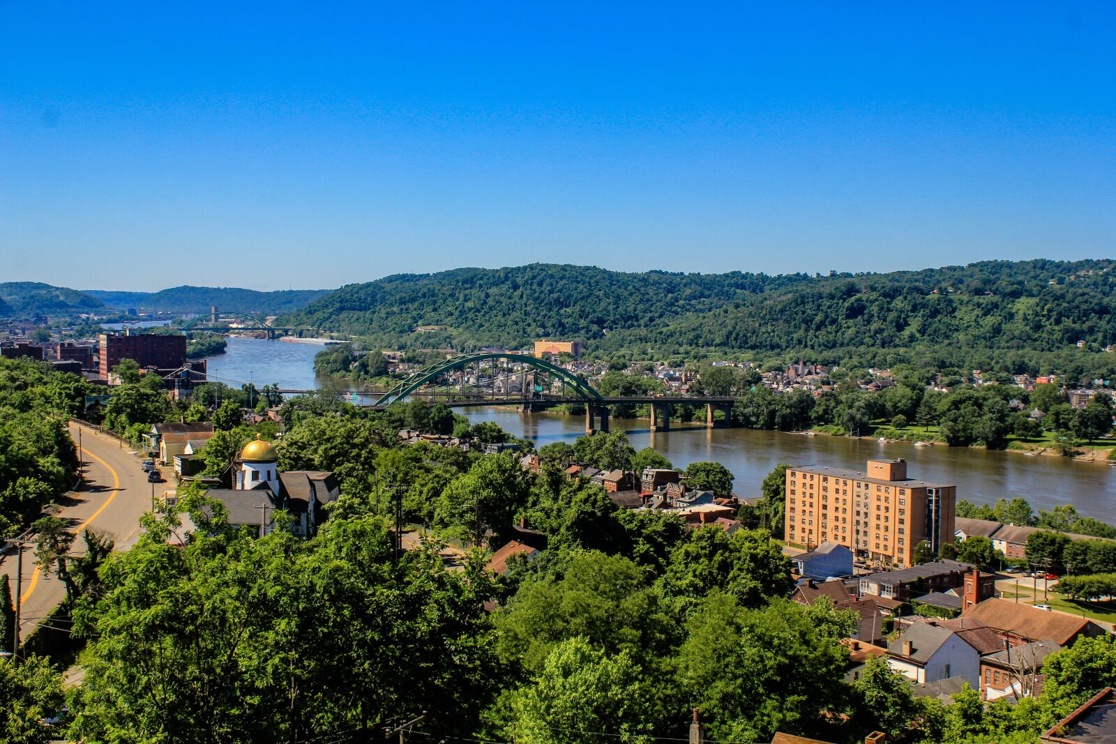 Canon EOS 60D + Canon EF-S 18-55mm F3.5-5.6 IS sample photo. Wheeling, west virginia, river photography