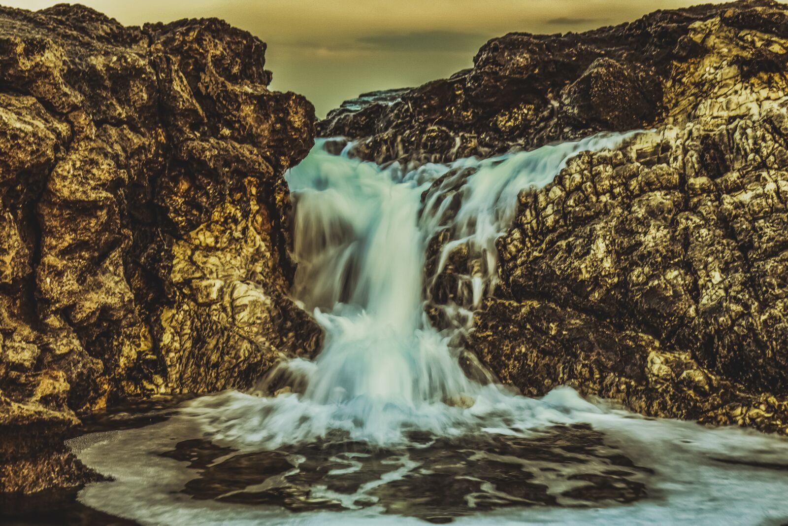 Nikon D3300 sample photo. Waterfall, rock, water photography
