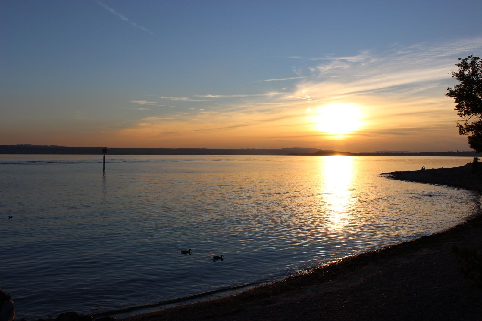 Canon EOS 600D (Rebel EOS T3i / EOS Kiss X5) sample photo. Hagnau, lake constance, sunset photography