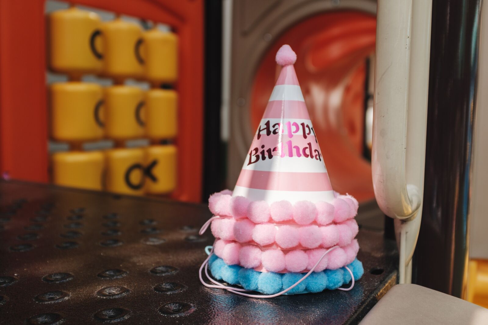 Fujifilm X100F sample photo. Pink, nursery, birthday hat photography