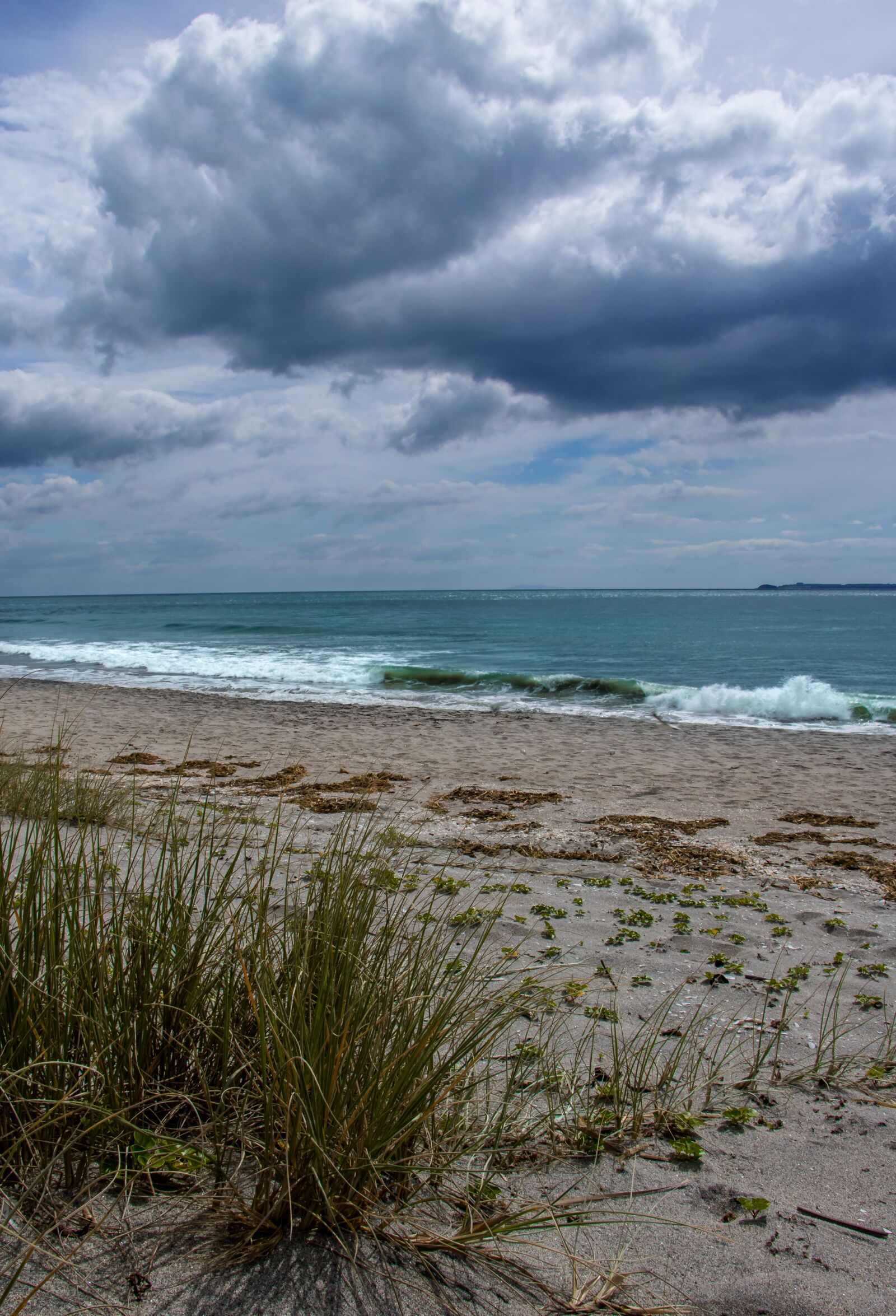 Canon EOS 760D (EOS Rebel T6s / EOS 8000D) + Canon EF-S 18-135mm F3.5-5.6 IS STM sample photo. Pukehina beach, beach, clouds photography