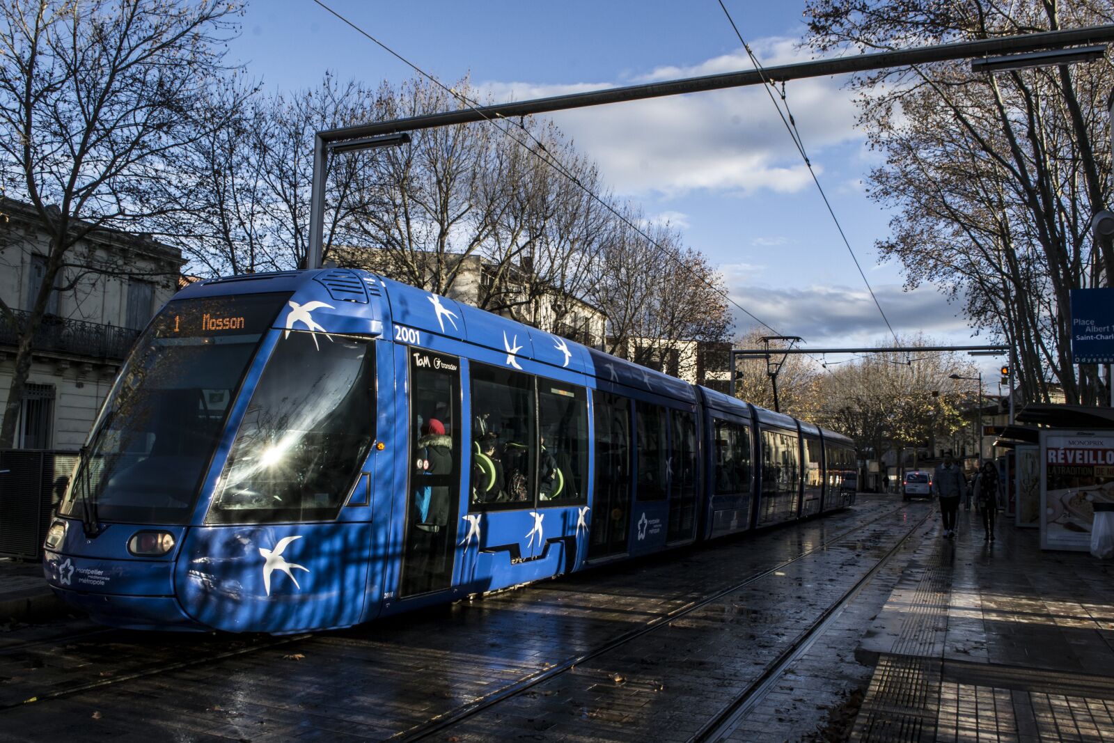 Nikon D3100 sample photo. Tranway, tram, montpellier photography