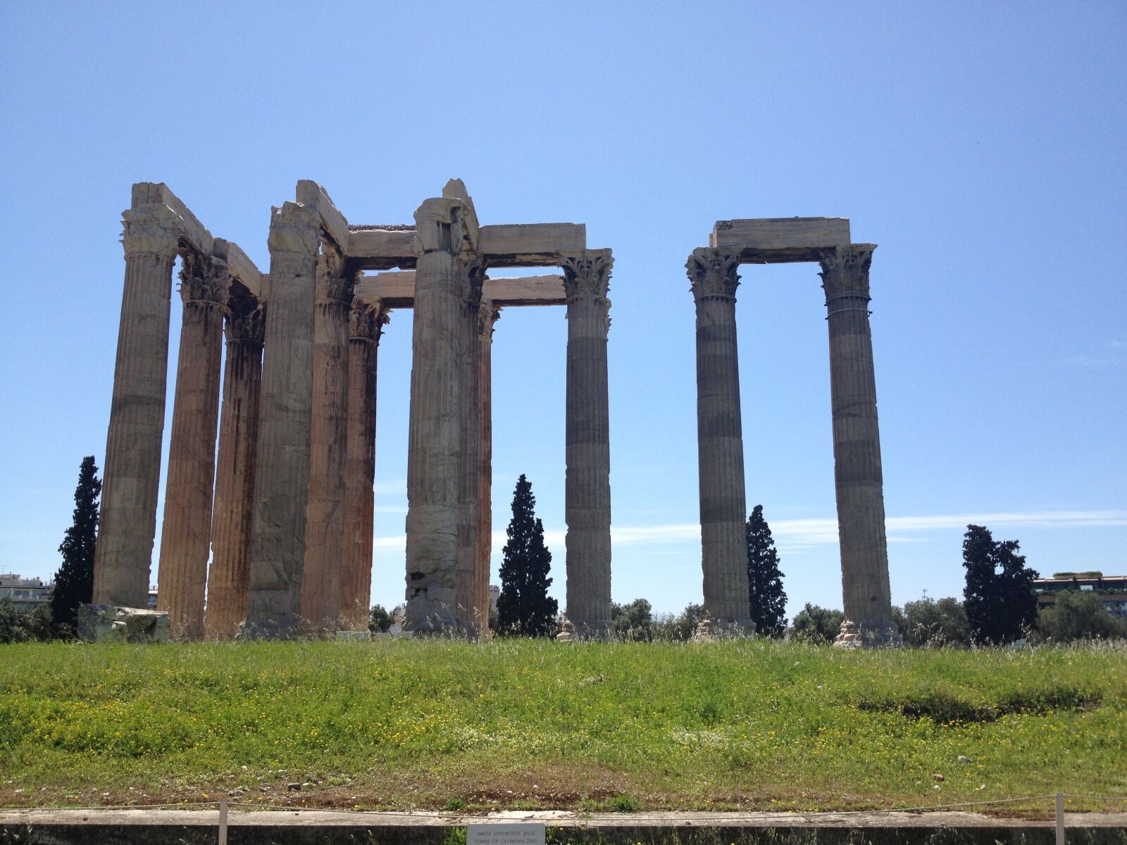 Apple iPhone 4S sample photo. Greece, athens, columns photography