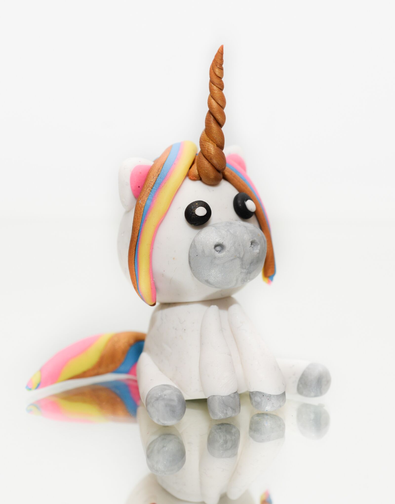 Nikon D610 sample photo. Unicorn, figurine, clay photography