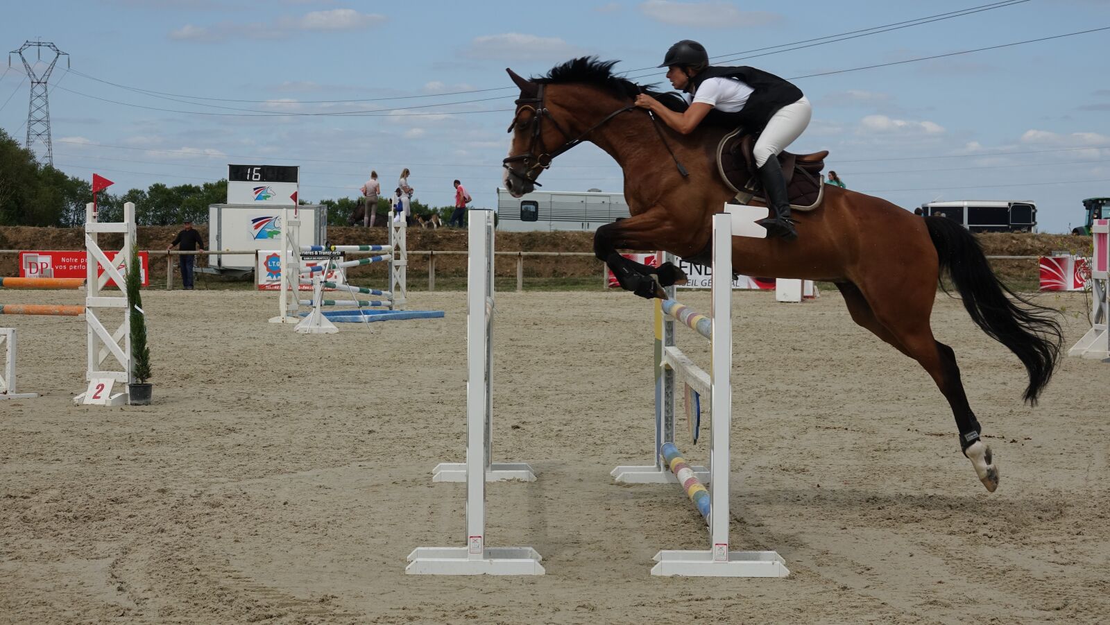 Sony Cyber-shot DSC-RX10 III sample photo. Horse, competition barriers, amateur photography