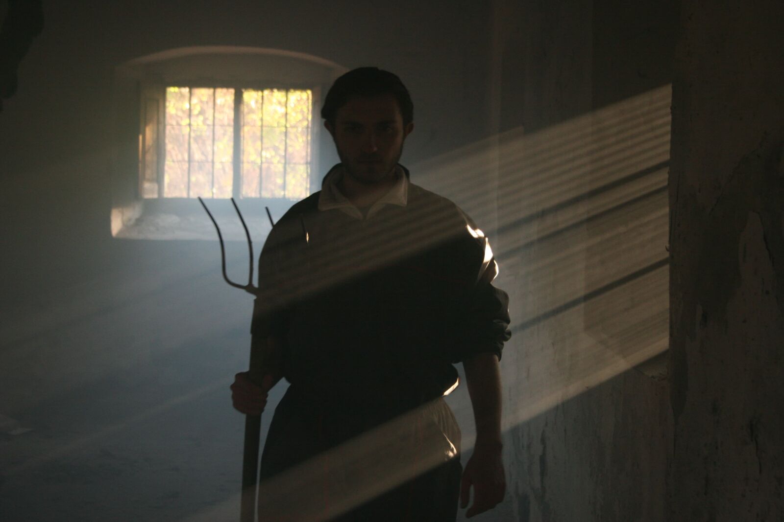 Canon EOS 20D sample photo. Basement, dungeon, man, light photography