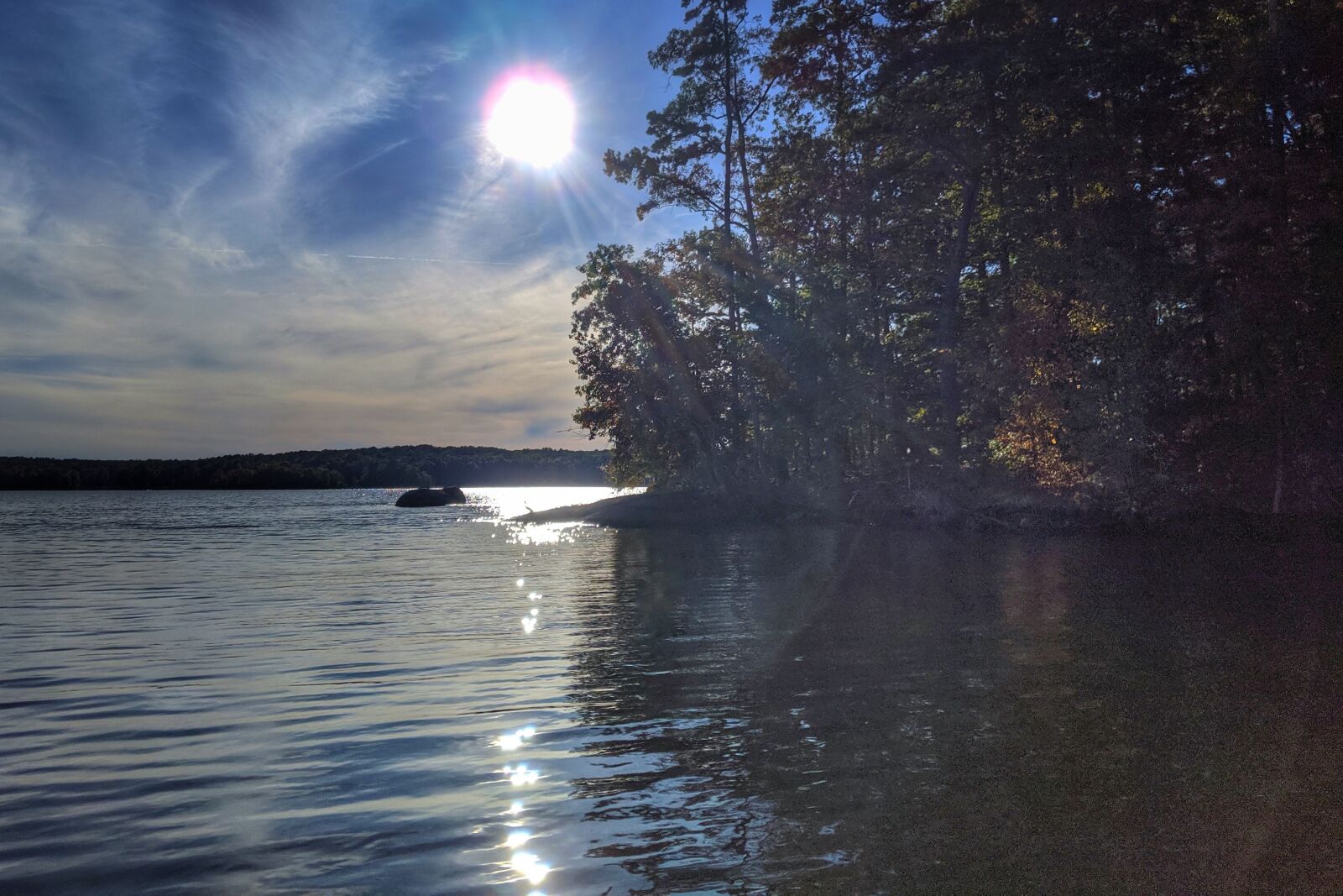 Google Pixel 3 sample photo. Relaxing, lake, sunlight photography