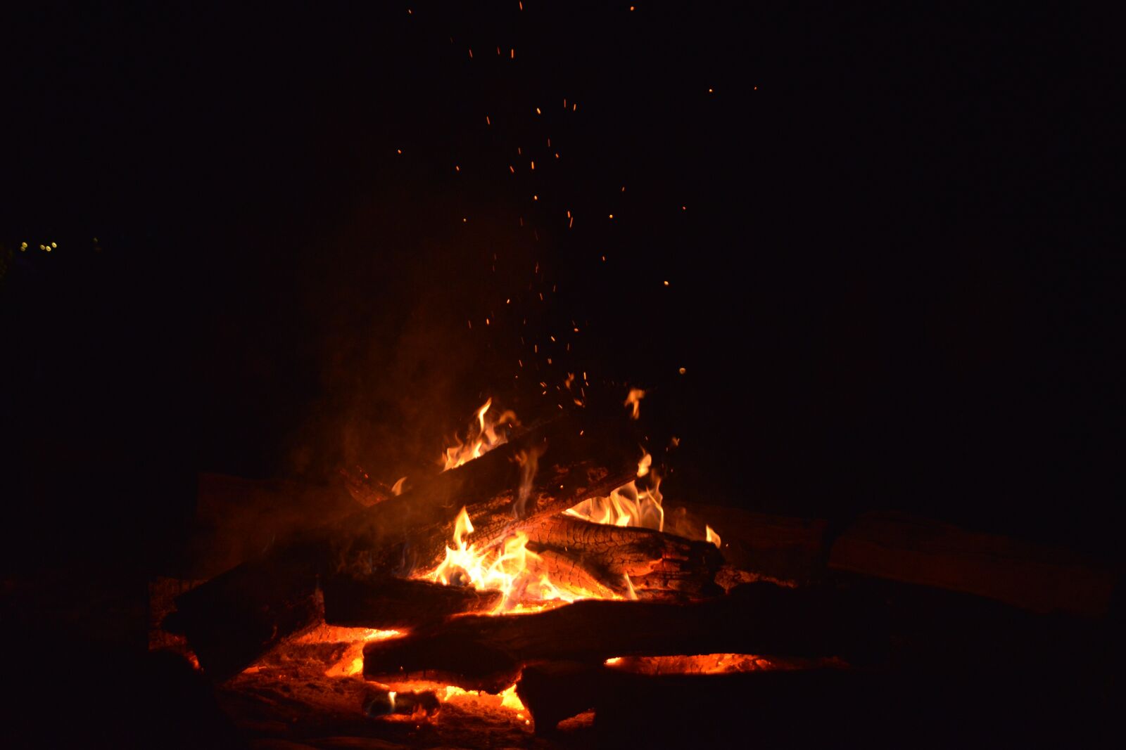 Nikon D610 sample photo. Campfire, fire, camping photography