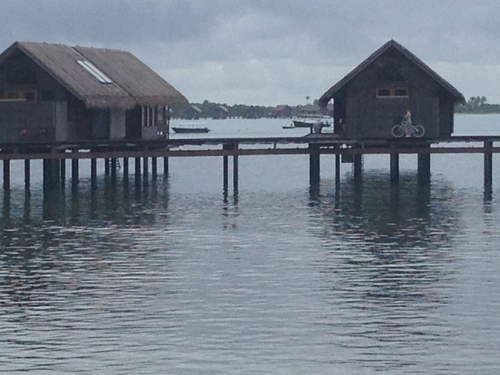 iPhone 5 back camera 4.12mm f/2.4 sample photo. Over water, bungalow, maldives photography
