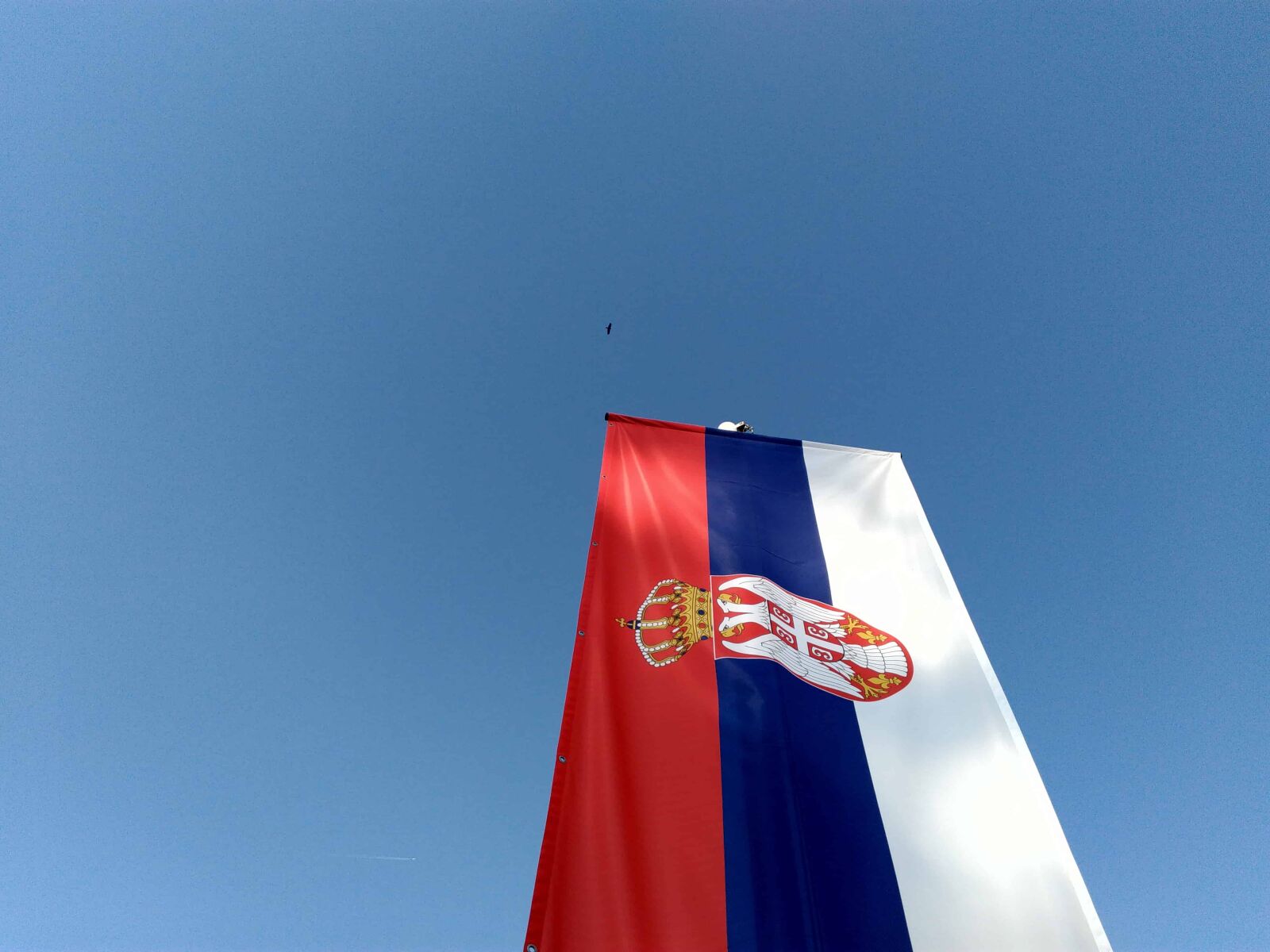 Lenovo S60-A sample photo. Flag of serbia, blue photography