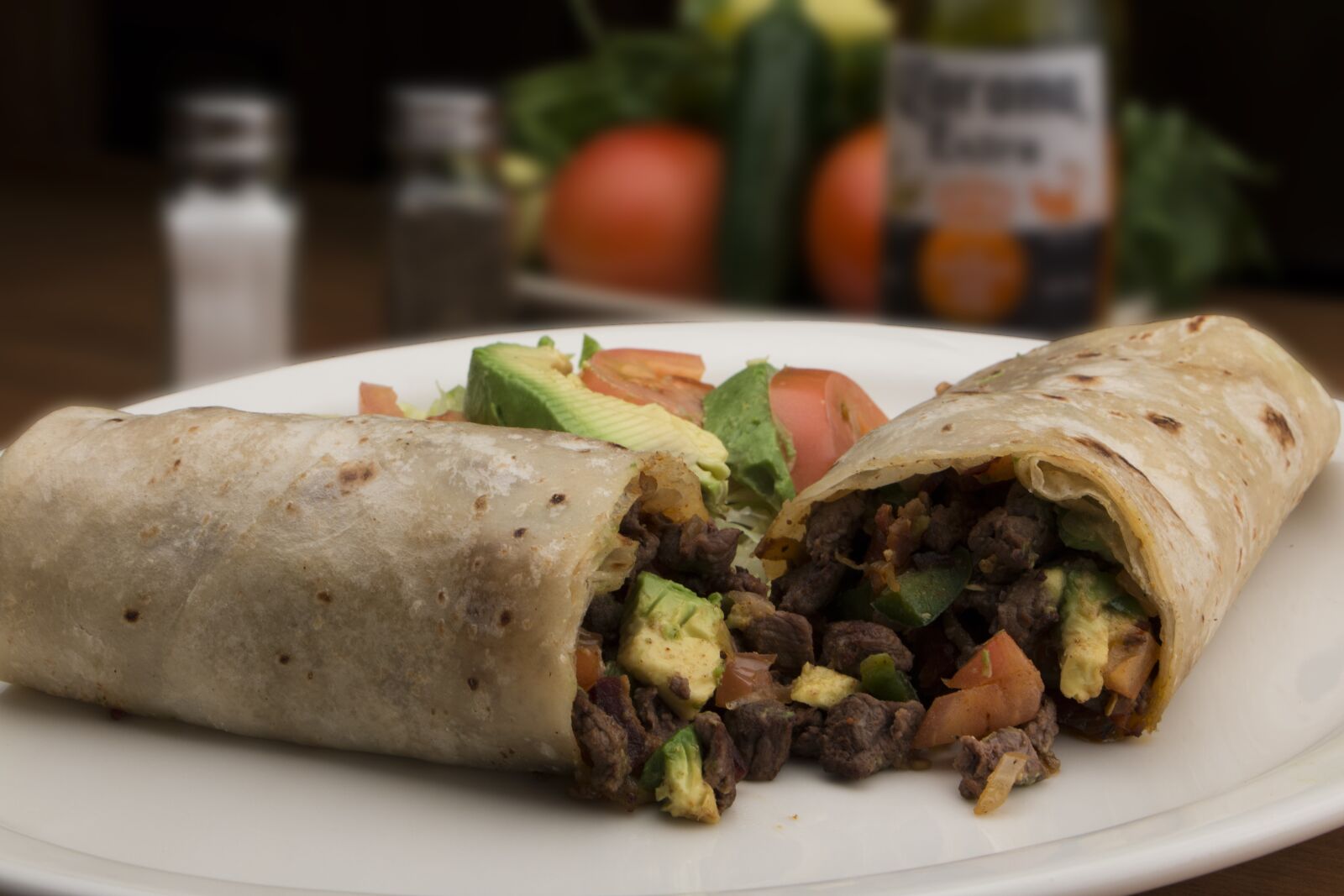 Canon EOS 70D sample photo. Mexican food, burritos, meat photography