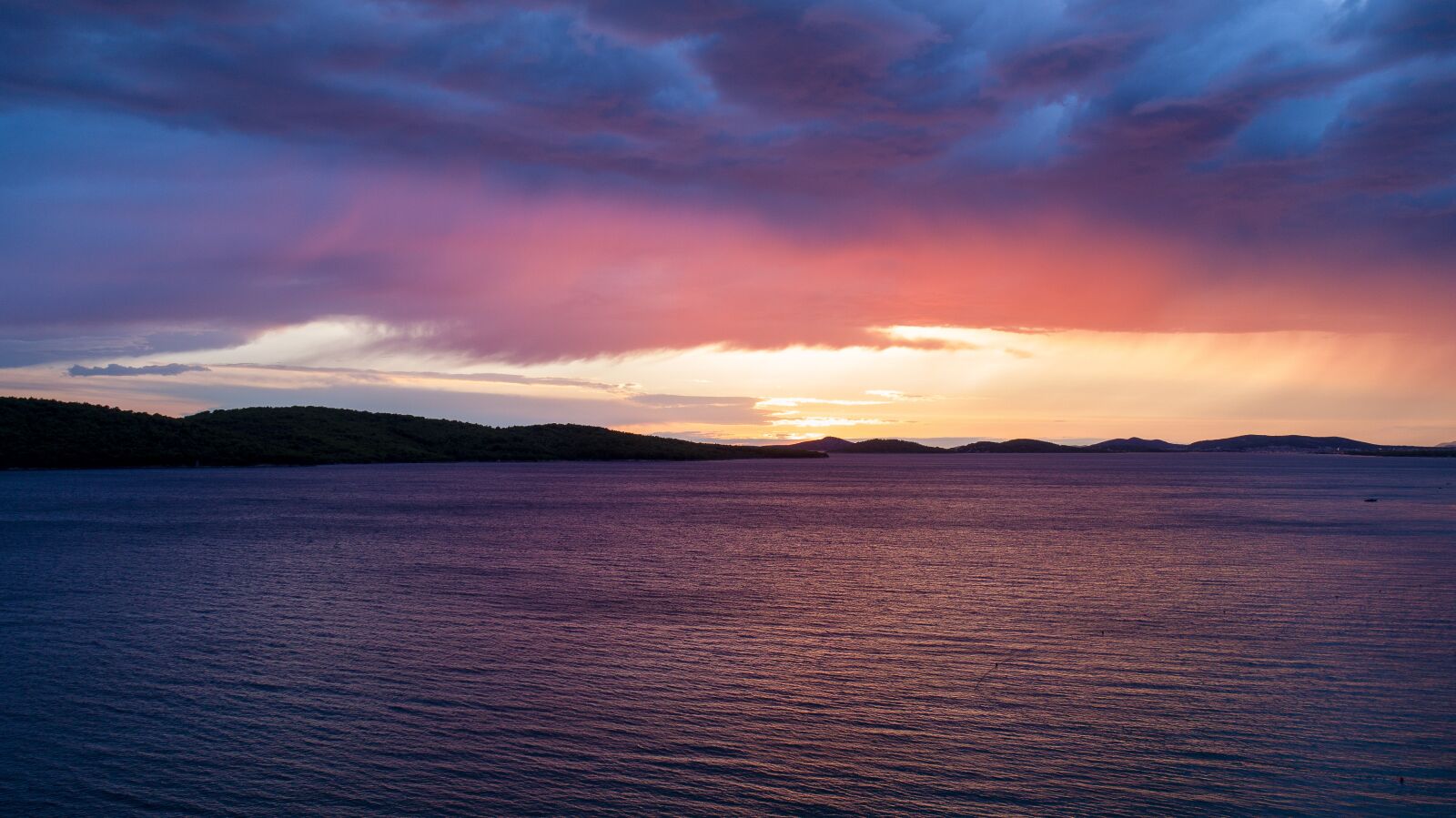 DJI FC6310 sample photo. Sea, island, sunset photography