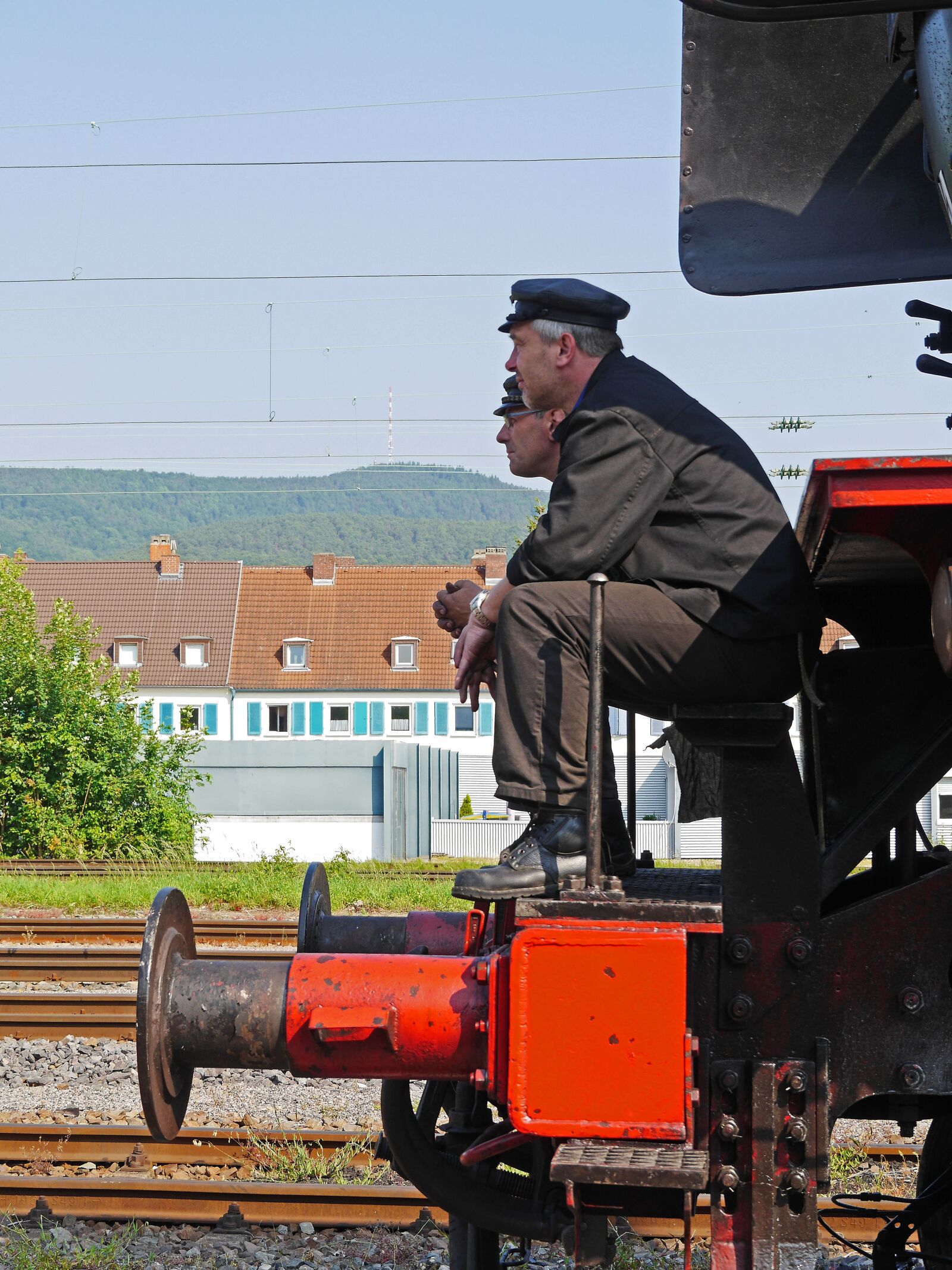 Panasonic Lumix DMC-GH3 sample photo. Steam locomotive, train driver photography