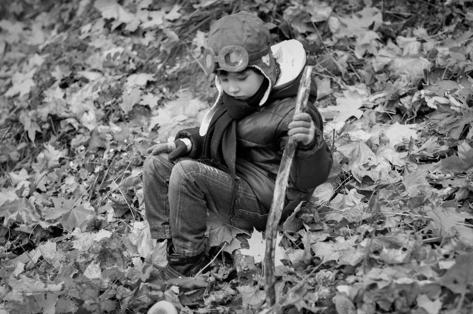 Nikon D7000 sample photo. Boy, autumn, park photography