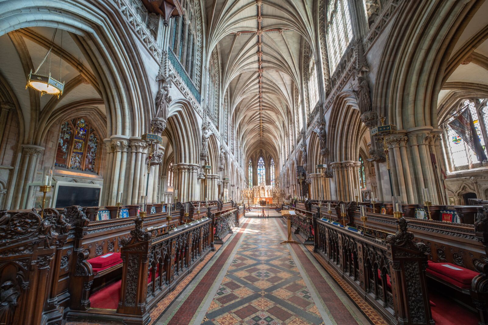 Nikon D800 sample photo. Lichfield, cathedral, choir photography