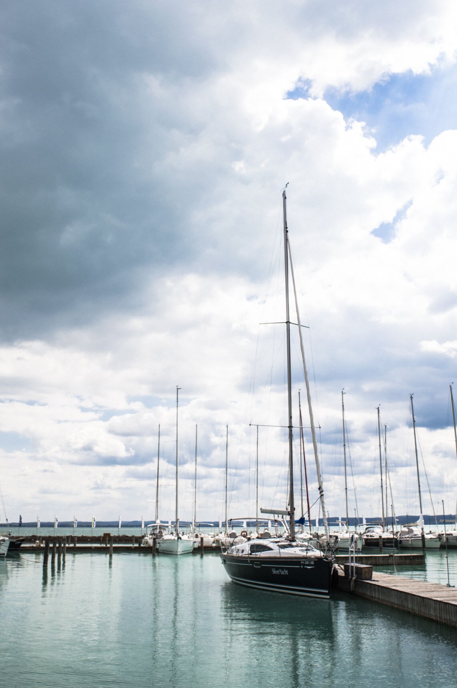 Nikon D3200 sample photo. Cloudy, water, sailboat photography