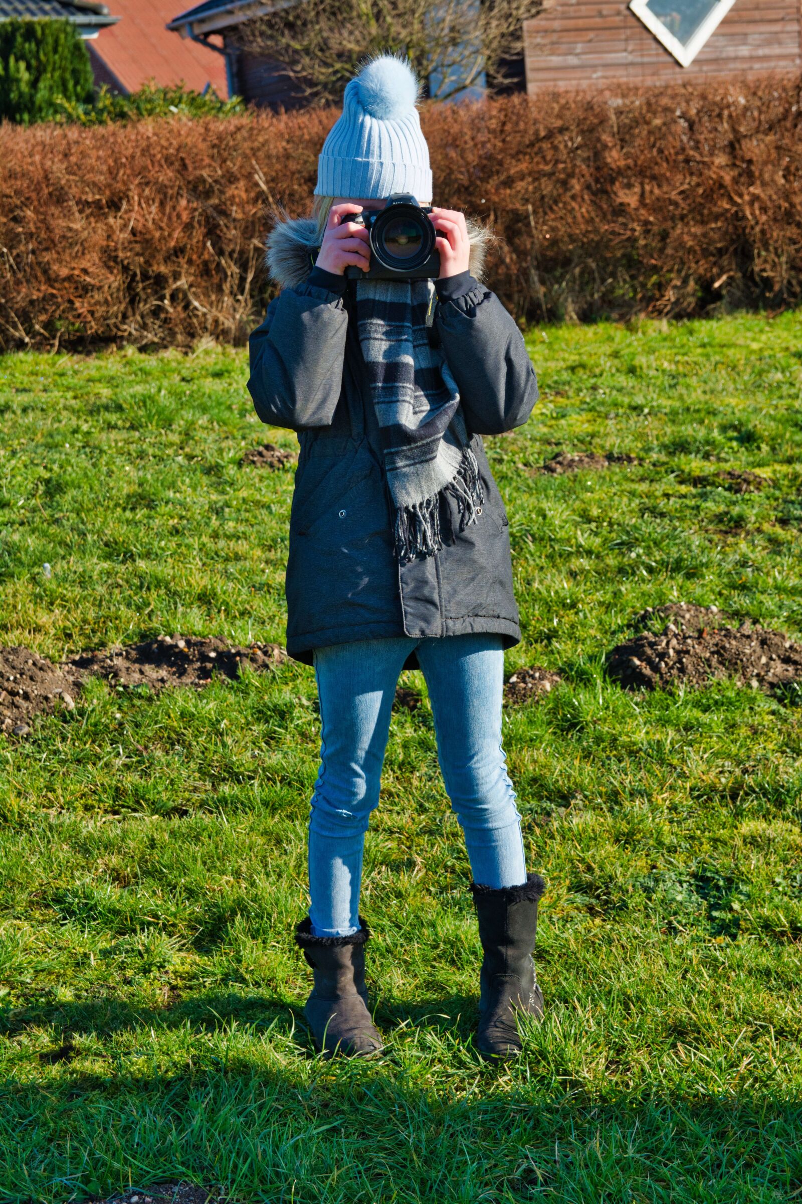 Nikon D7100 sample photo. Girl photographing, child, camera photography
