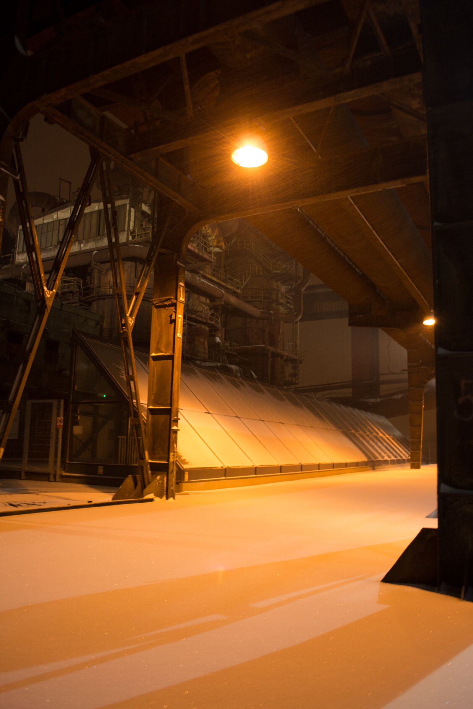 Nikon D3100 sample photo. Indsutrial, factory, winter photography