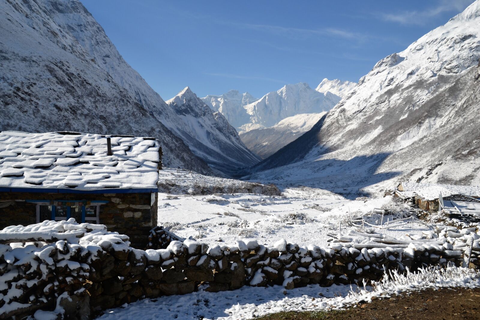 Nikon D3100 sample photo. Landscape, snow, nepal photography