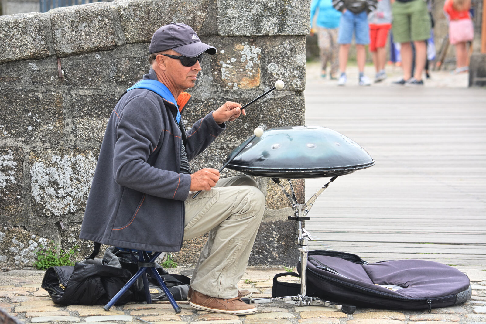 Nikon D5200 sample photo. Artiste, de, rue, batteur photography