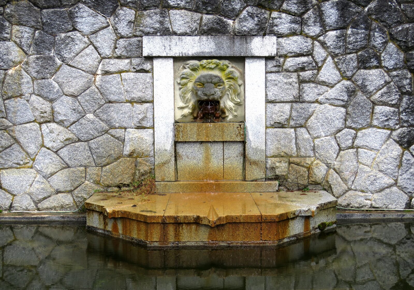 Canon PowerShot SX60 HS sample photo. Water fountain, lion, fountain photography