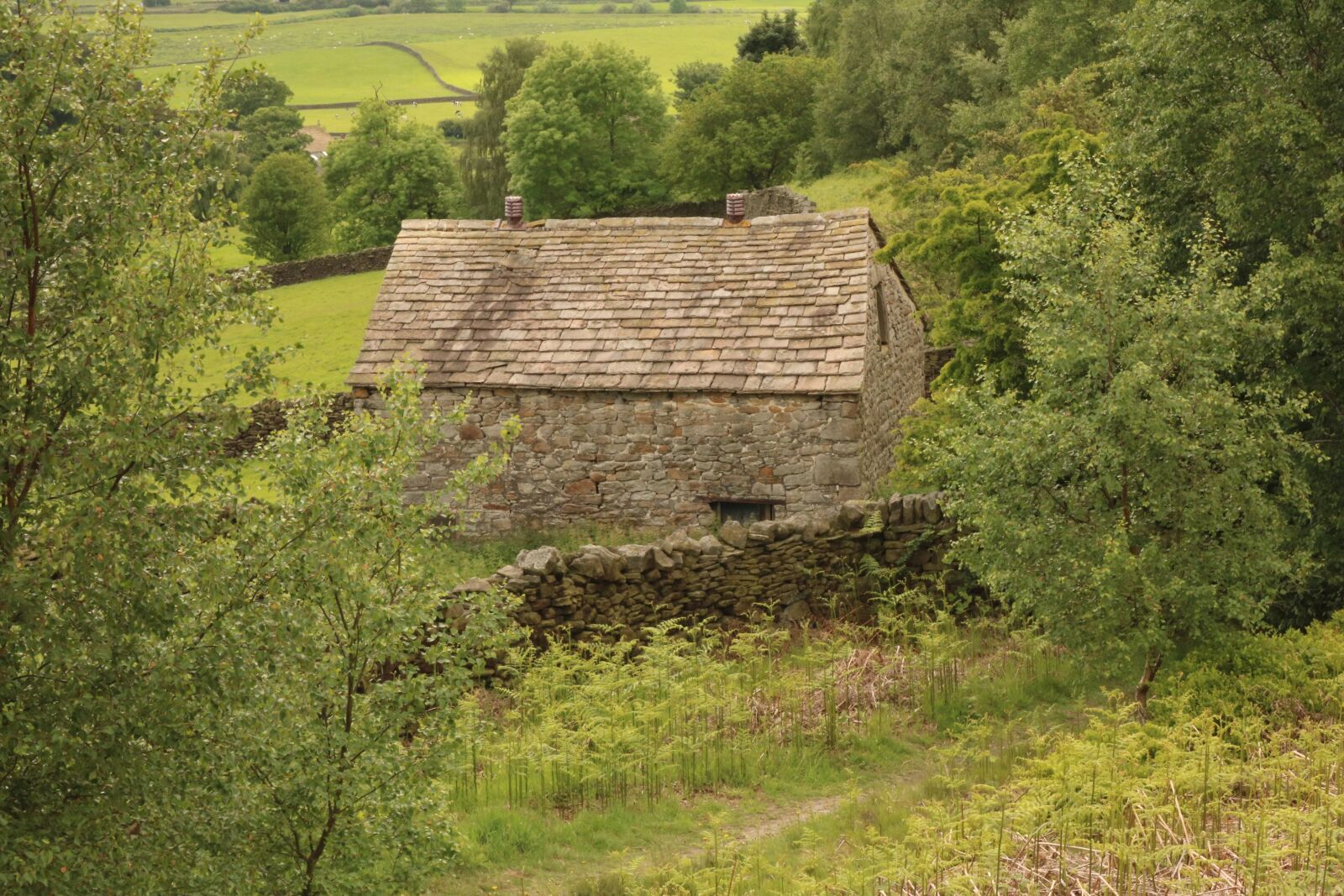 Canon EOS 750D (EOS Rebel T6i / EOS Kiss X8i) sample photo. Yorkshire, stone barn, building photography