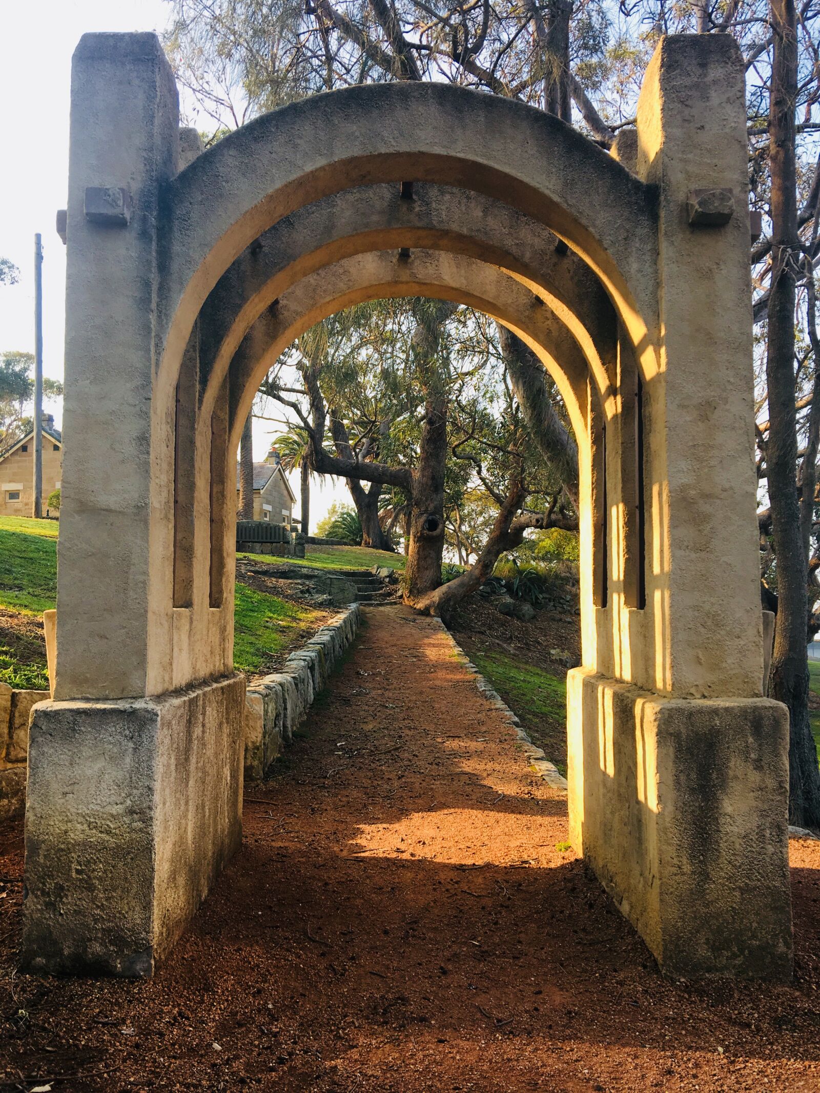 iPhone 6s Plus back camera 4.15mm f/2.2 sample photo. Path to heaven, gate photography