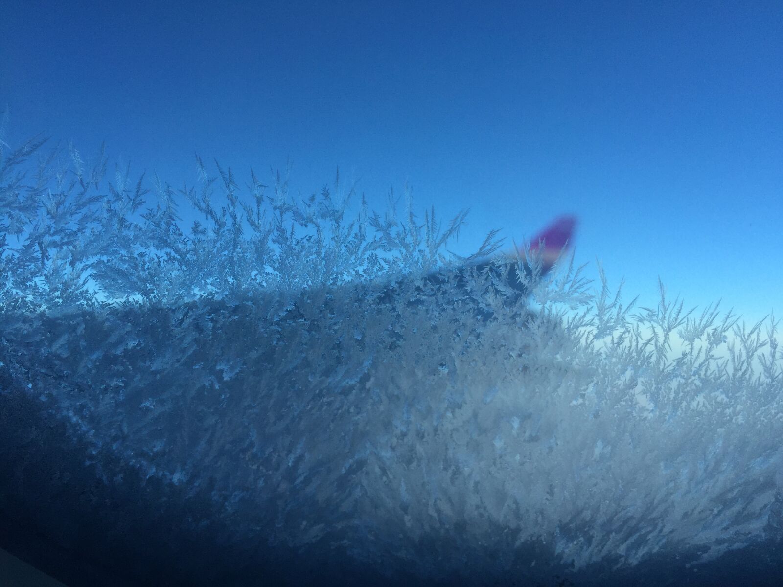 Apple iPhone 6 sample photo. Airplane, snow, snowflake photography