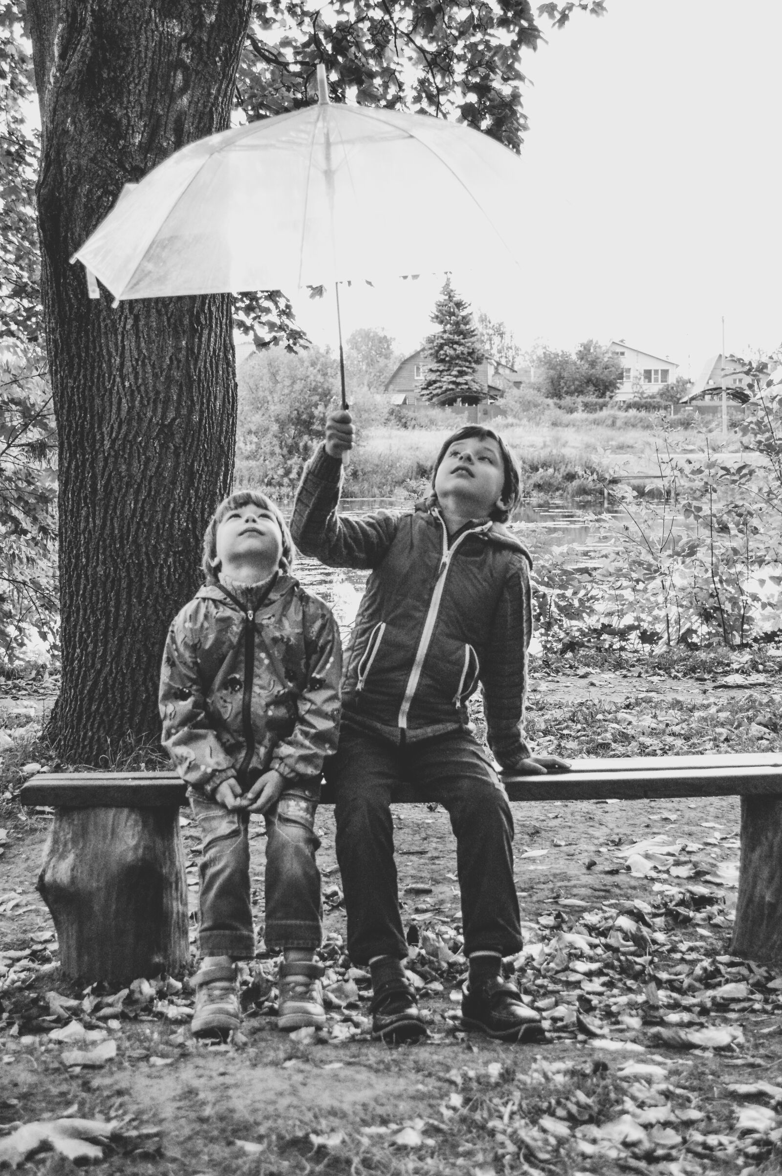 Nikon D3200 sample photo. Umbrella, childhood, kids photography