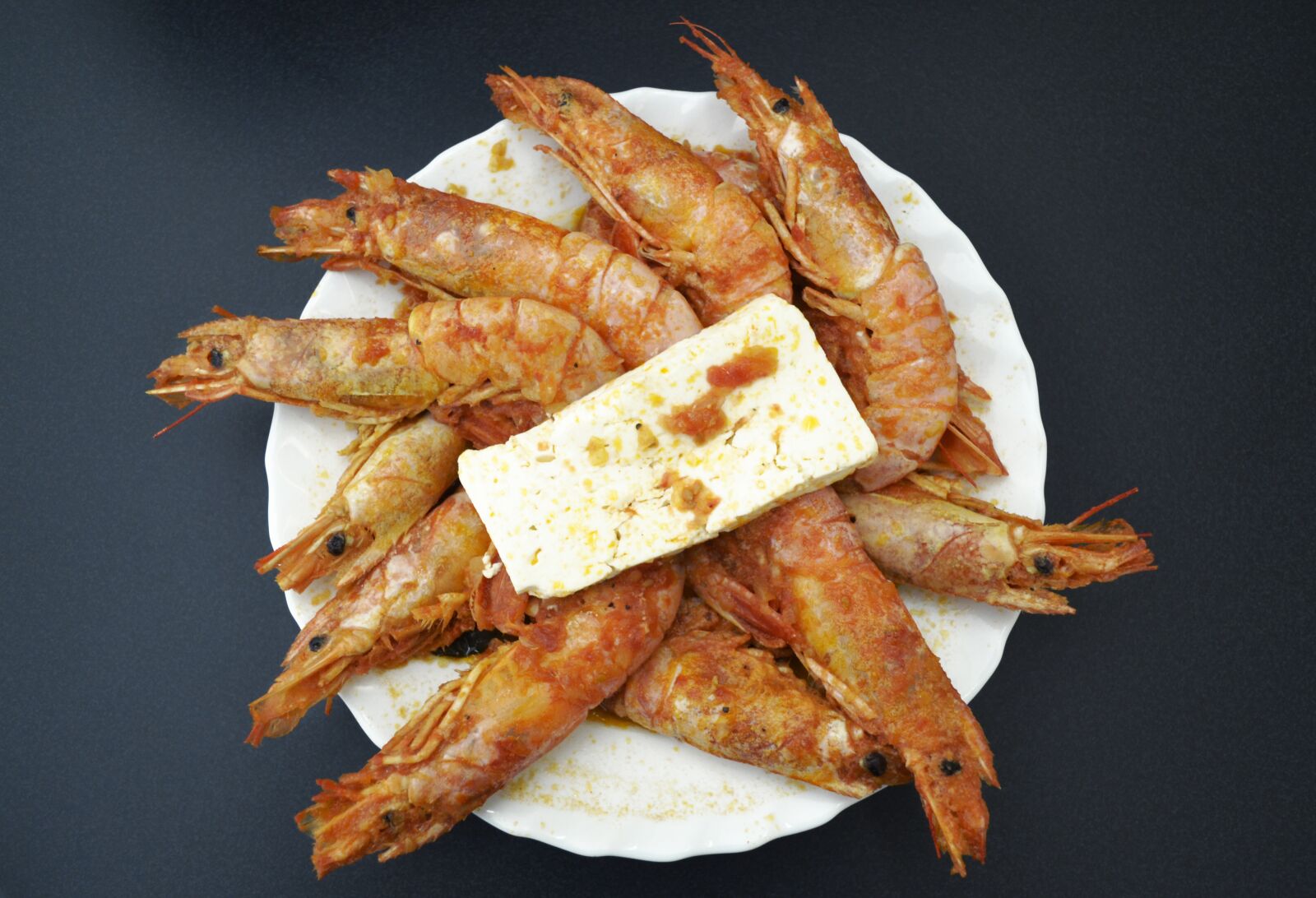 Nikon D3100 sample photo. Shrimps and feta, greek photography
