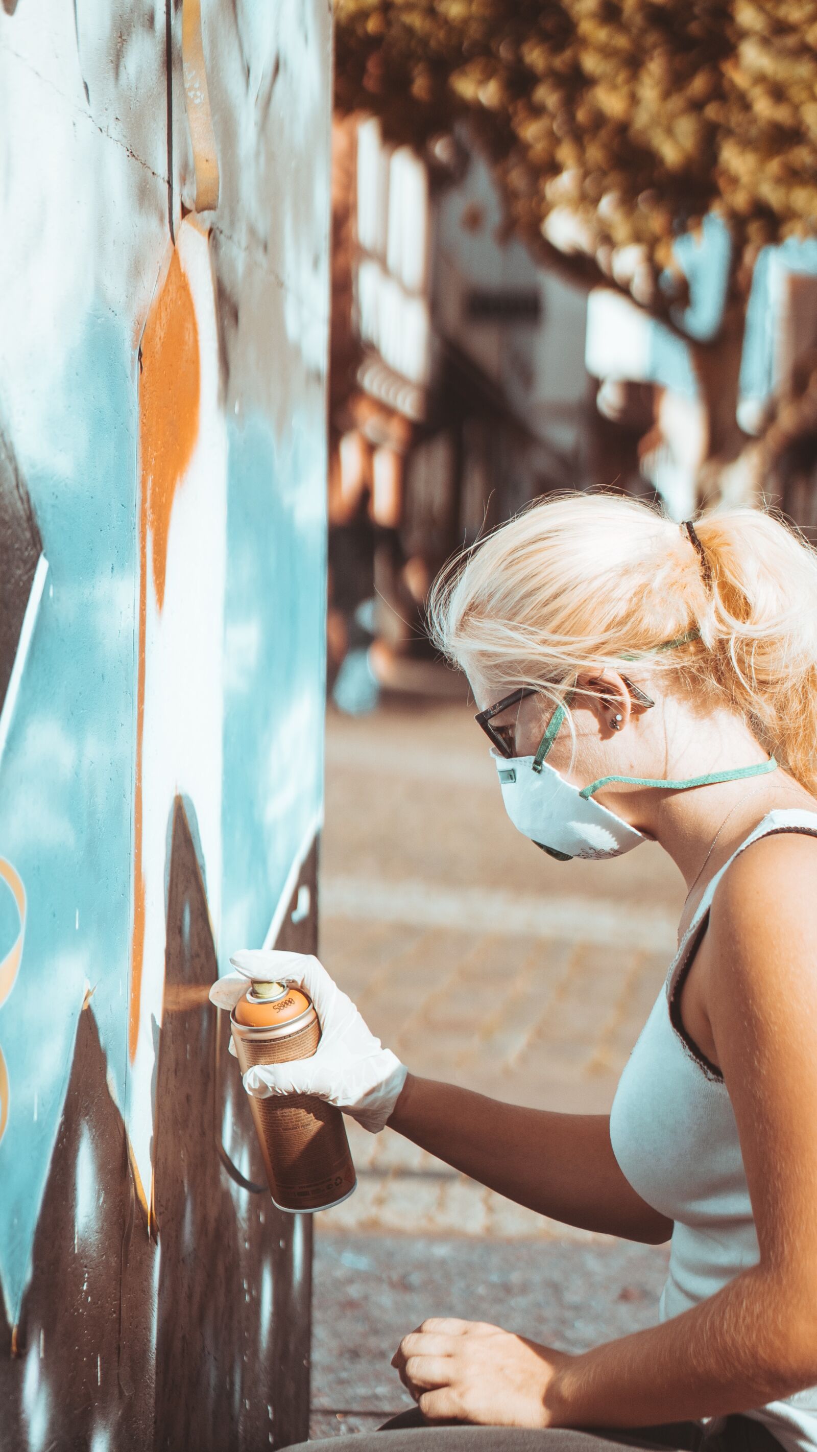 E 50mm F1.8 OSS sample photo. Spray, art, graffiti photography