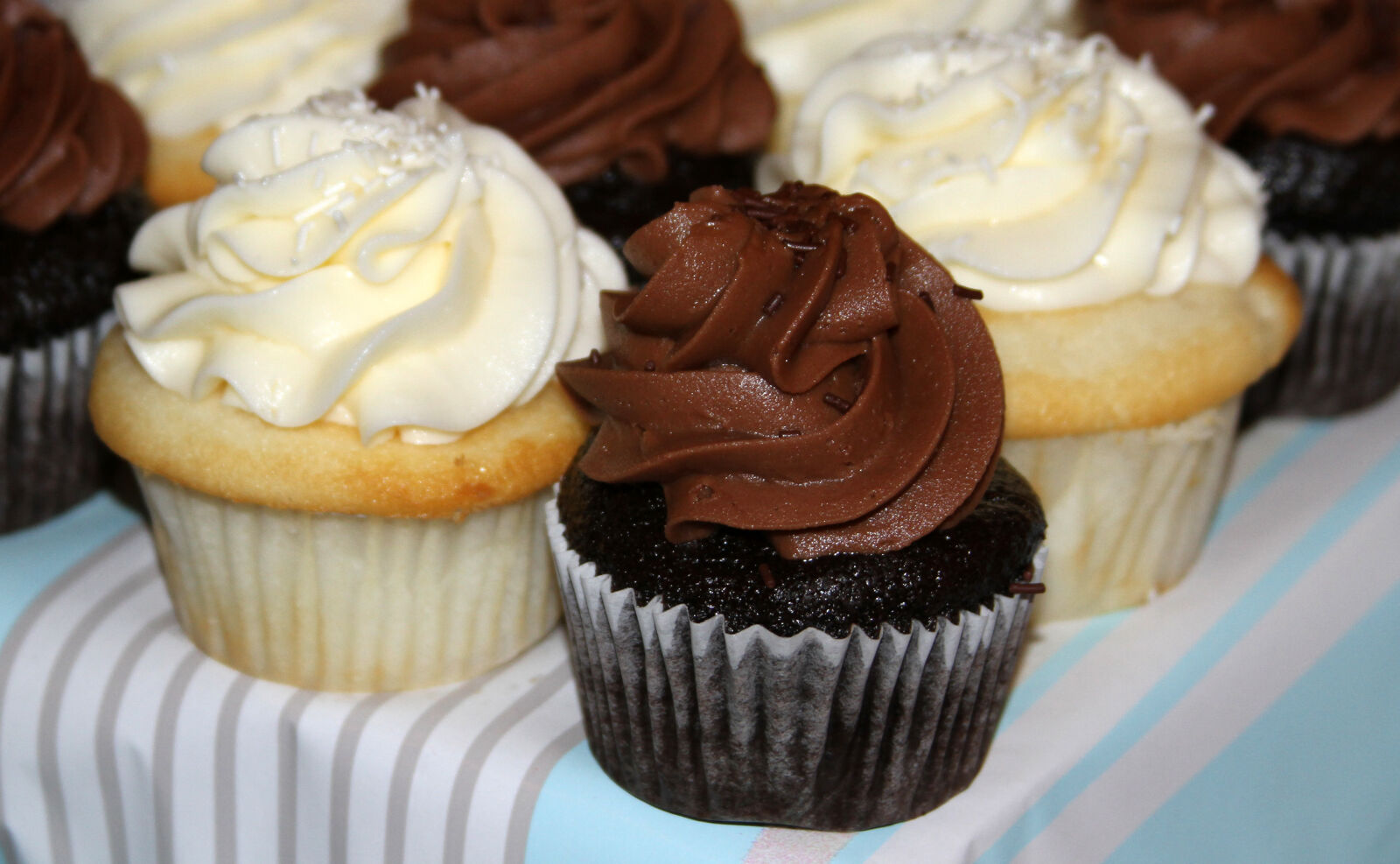 Canon EOS 7D + Canon EF 28-135mm F3.5-5.6 IS USM sample photo. Cupcakes photography