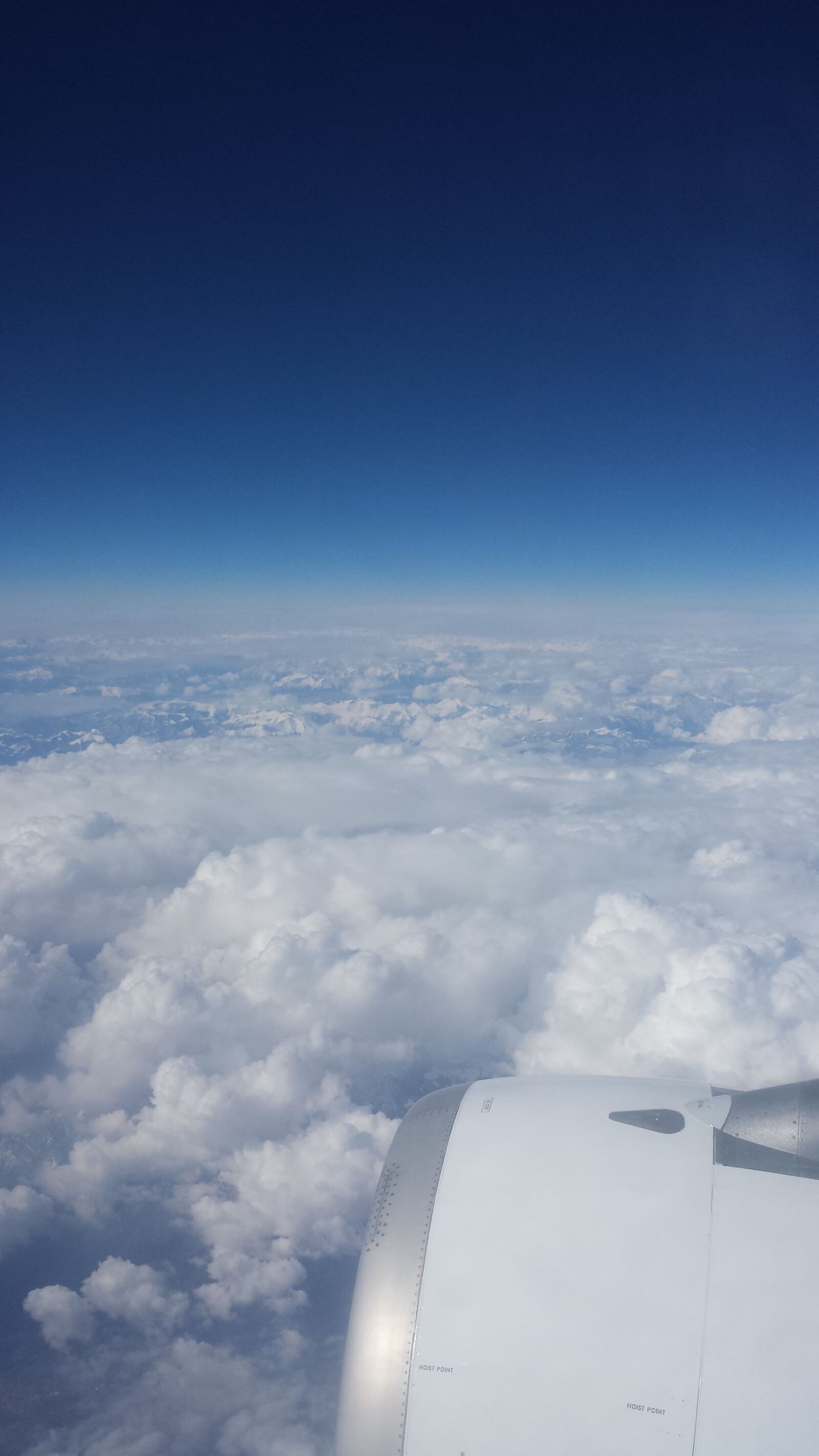 Samsung Galaxy S4 sample photo. Clouds, plane, flight photography