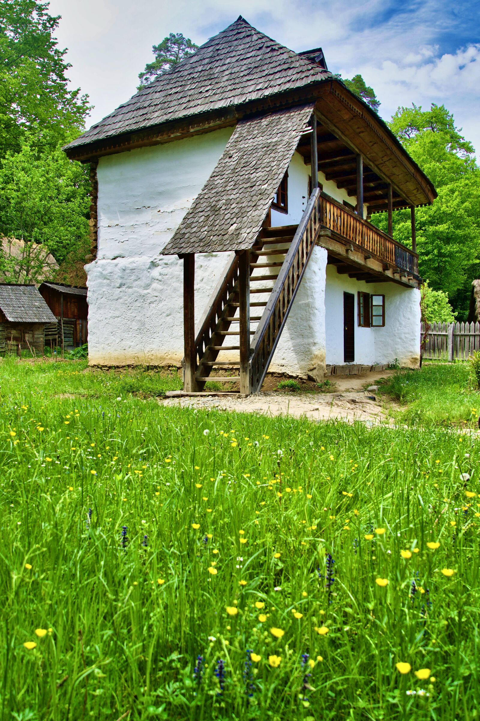 Sony a6500 sample photo. Farm, stairs, grass photography